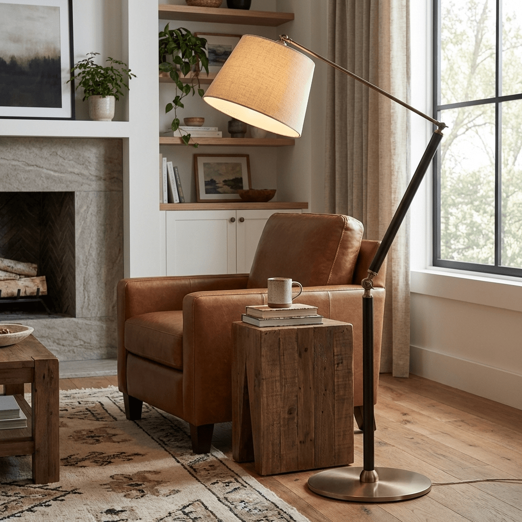 Lorian Adjustable Floor Lamp-Neutral Decor