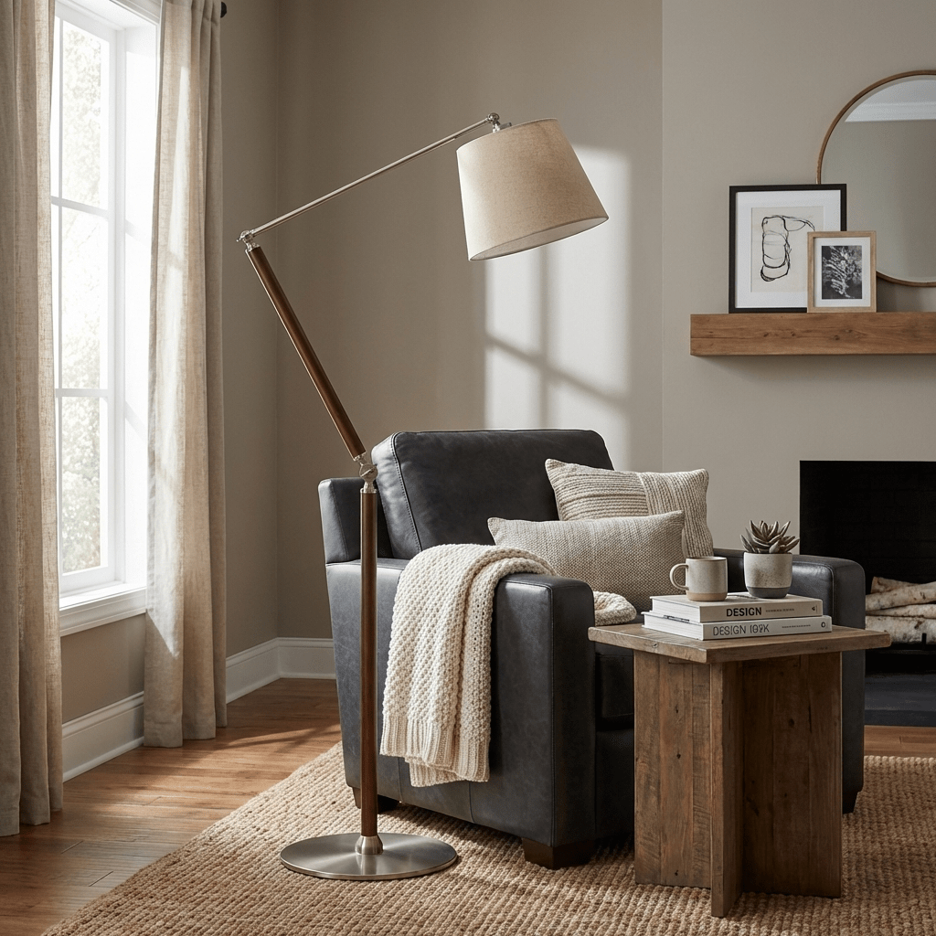 Lorian Adjustable Floor Lamp-Neutral Decor