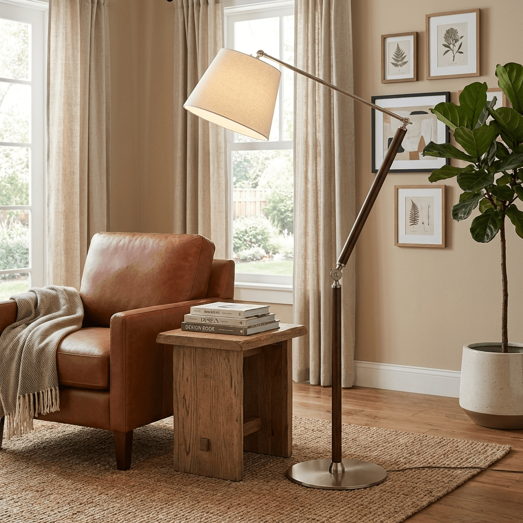 Lorian Adjustable Floor Lamp-Neutral Decor