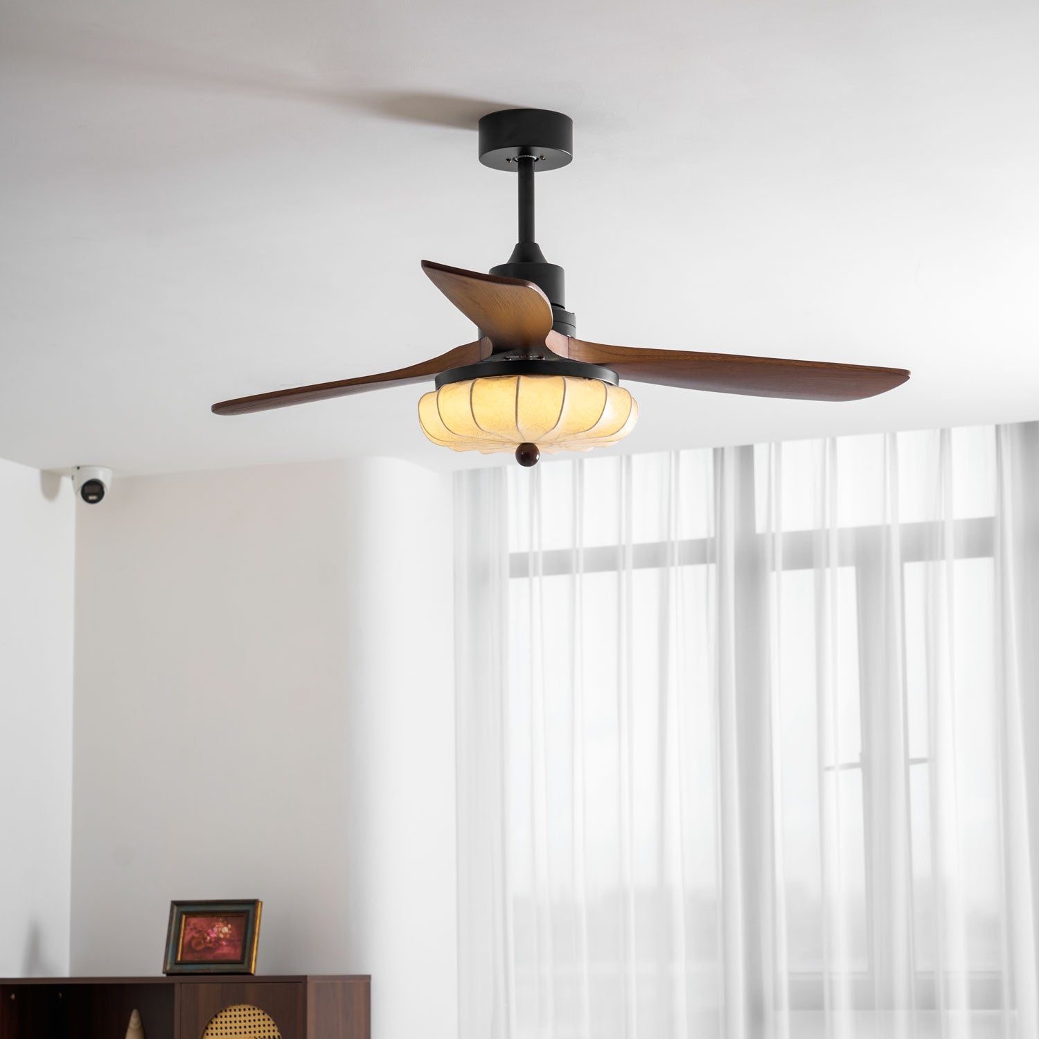Lotus Bloom Ceiling Fan Light-Neutral Decor