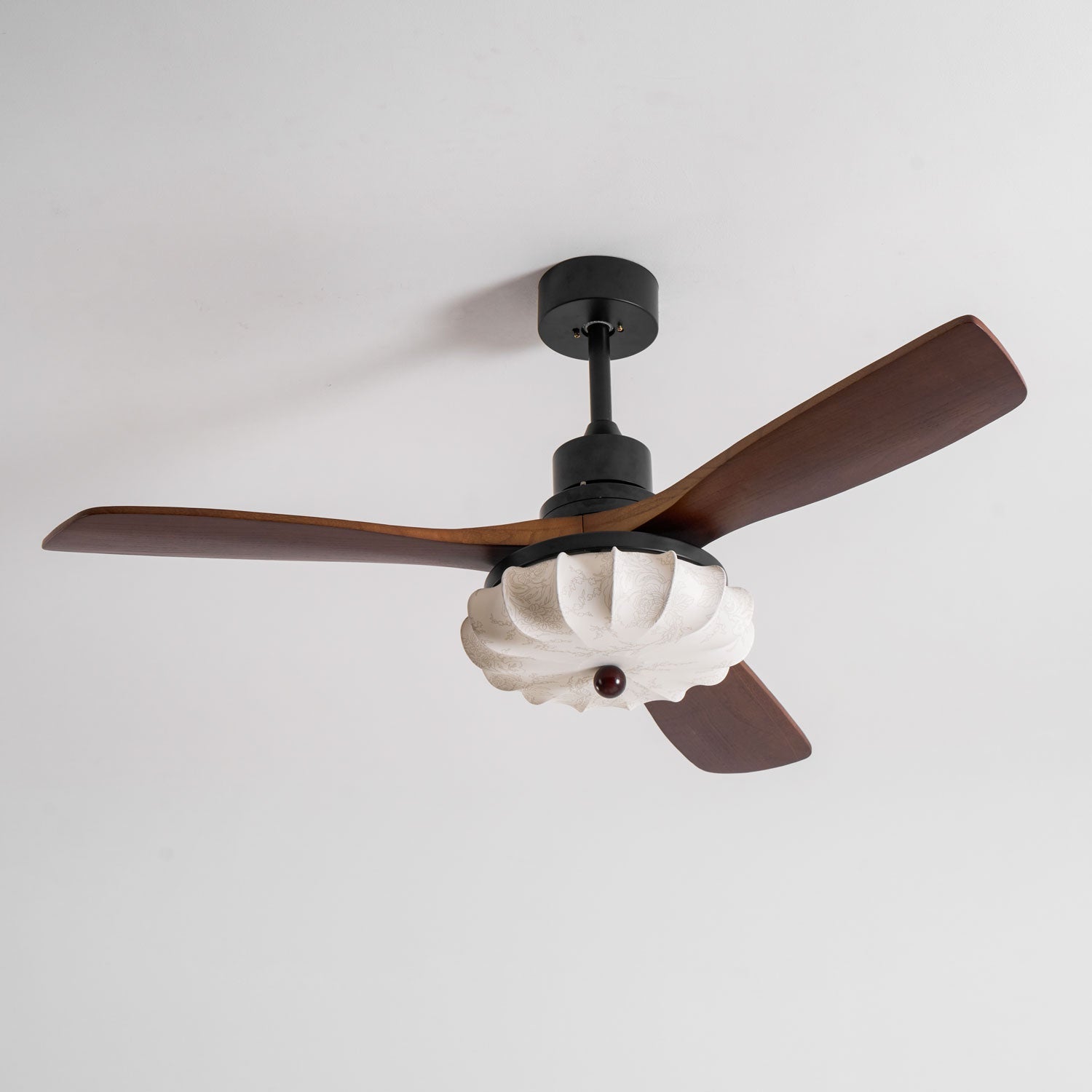 Lotus Bloom Ceiling Fan Light-Neutral Decor