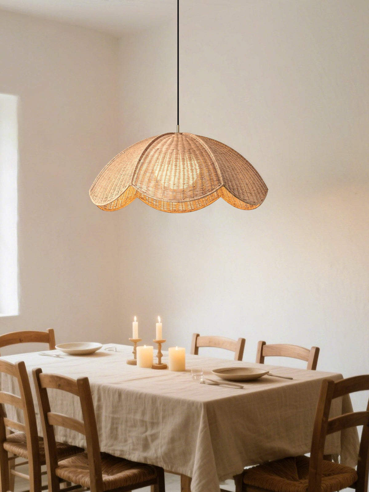 Vernwick Woven Rattan Pendant Lamp