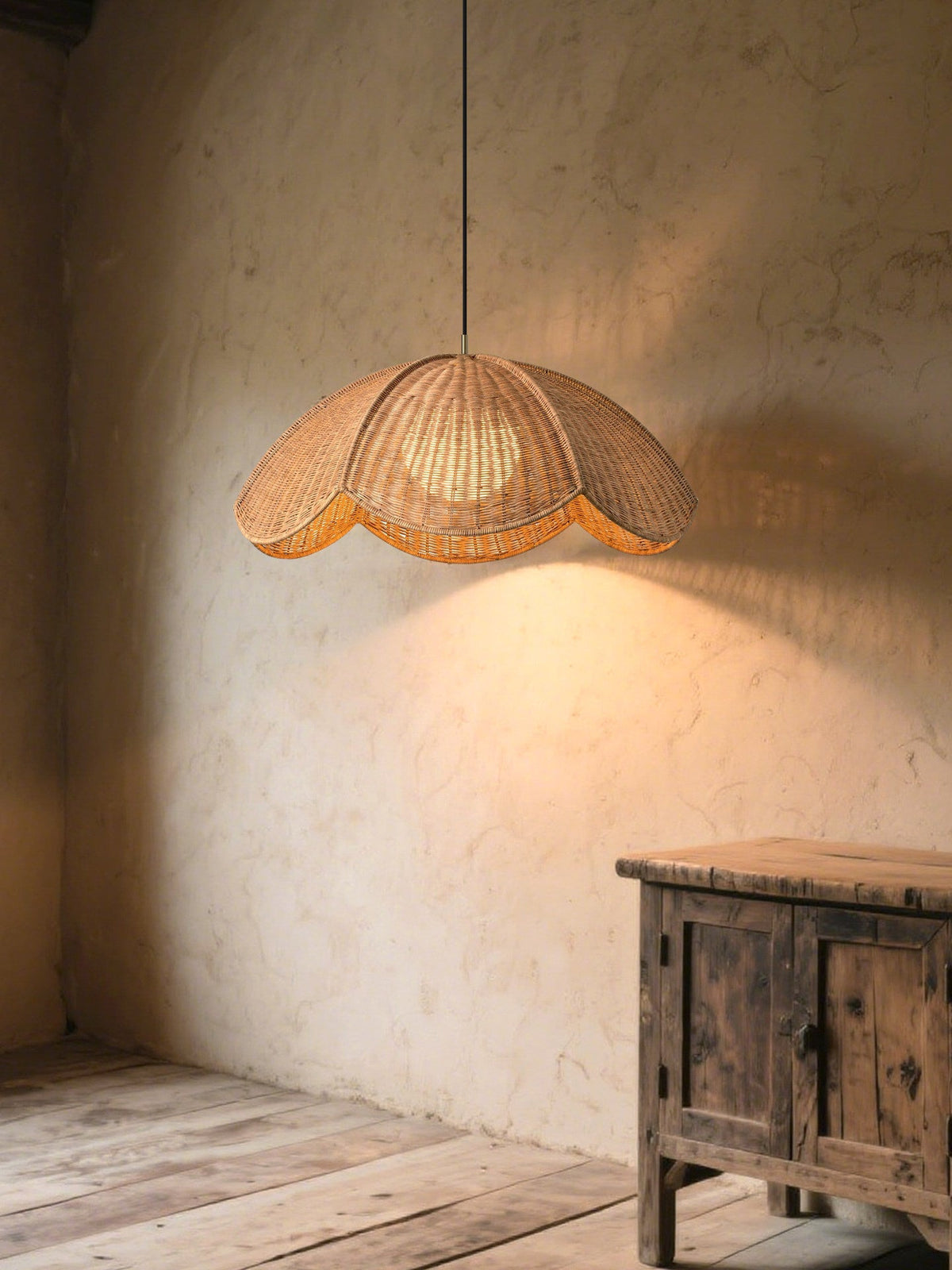 Vernwick Woven Rattan Pendant Lamp