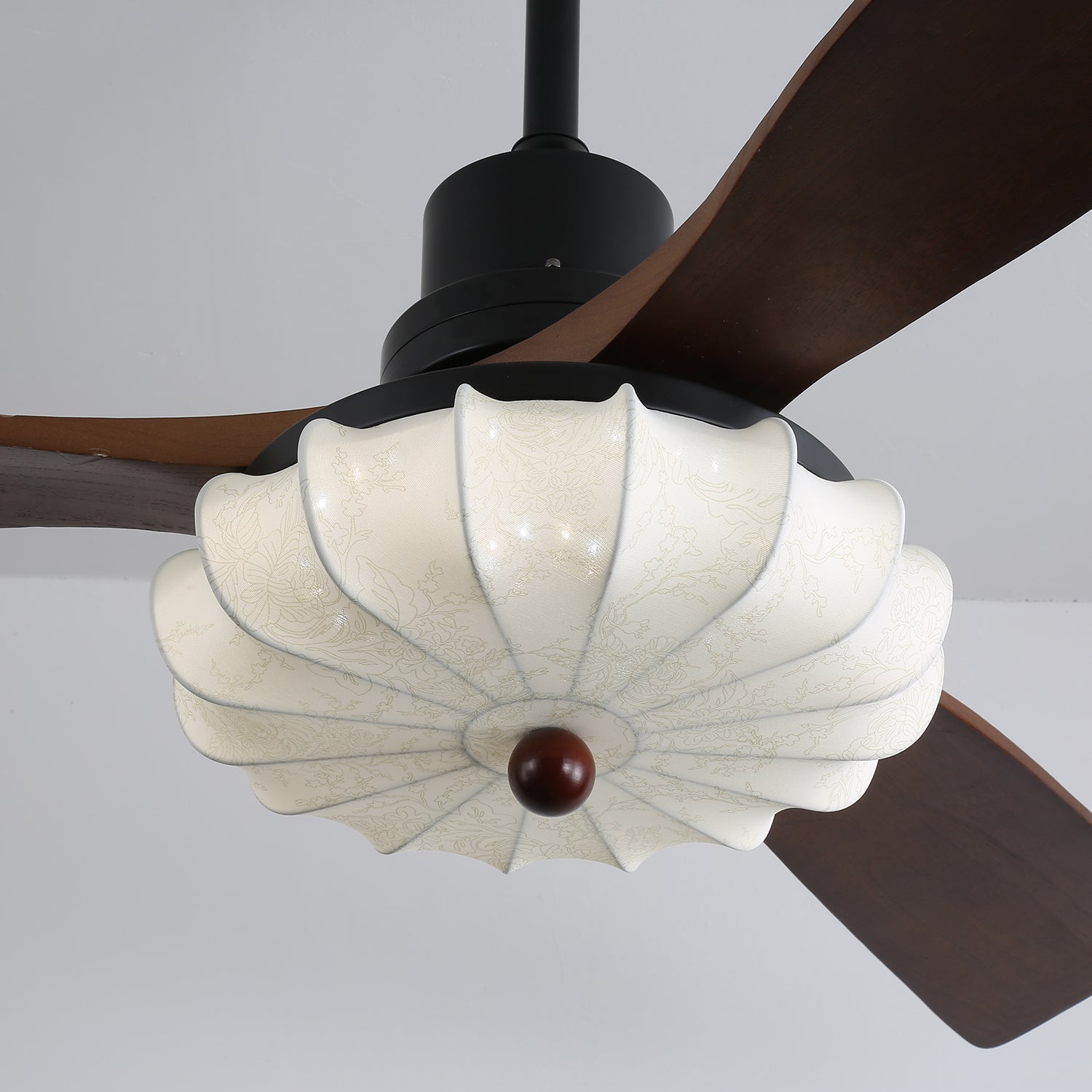 Lotus Bloom Ceiling Fan Light-Neutral Decor
