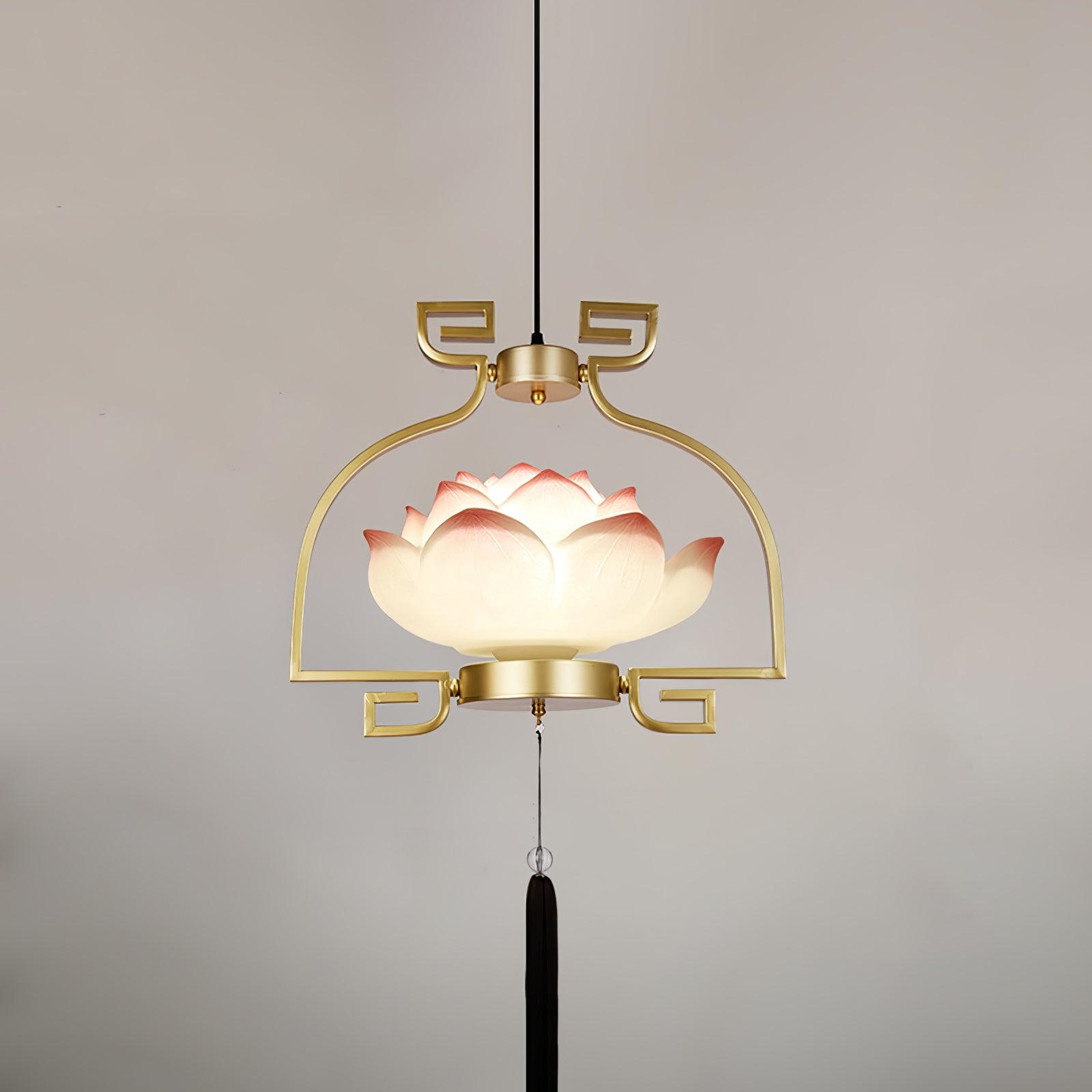 Baya Oriental Resin Chandelier-Neutral Decor