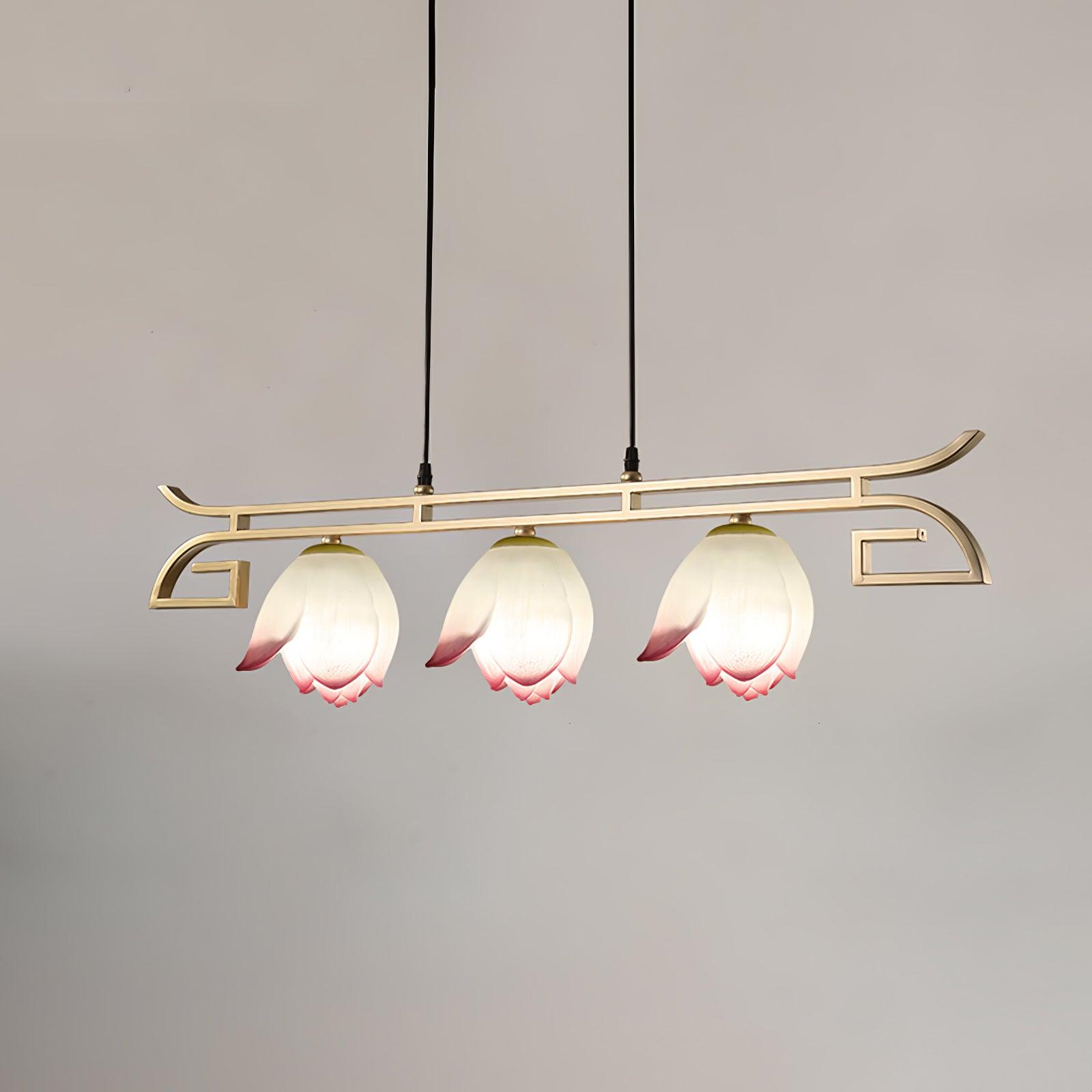 Baya Oriental Resin Chandelier-Neutral Decor