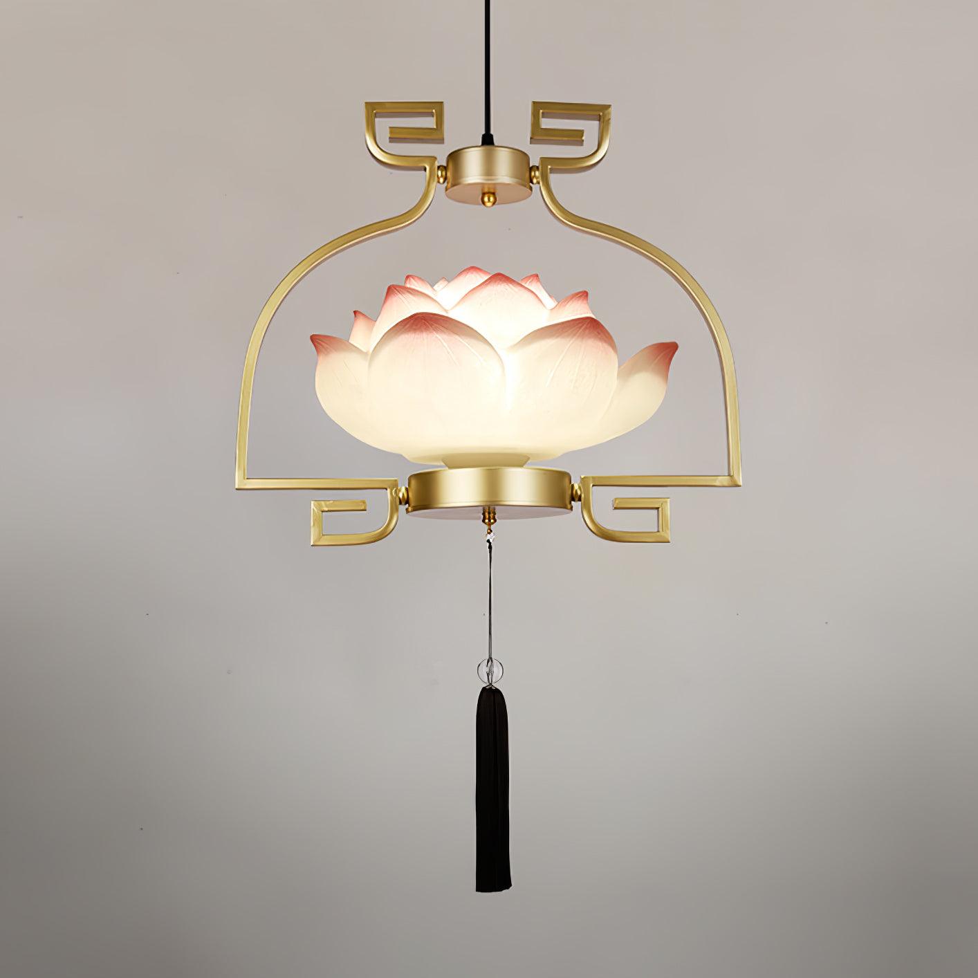 Baya Oriental Resin Chandelier-Neutral Decor