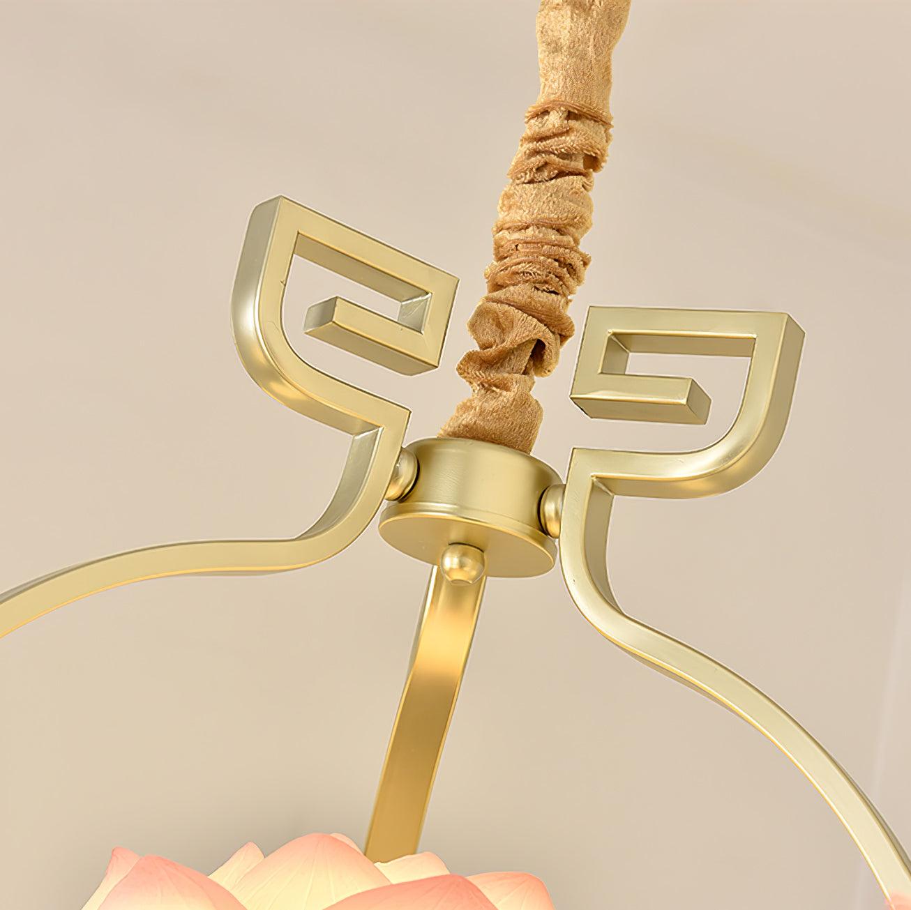 Baya Oriental Resin Chandelier-Neutral Decor
