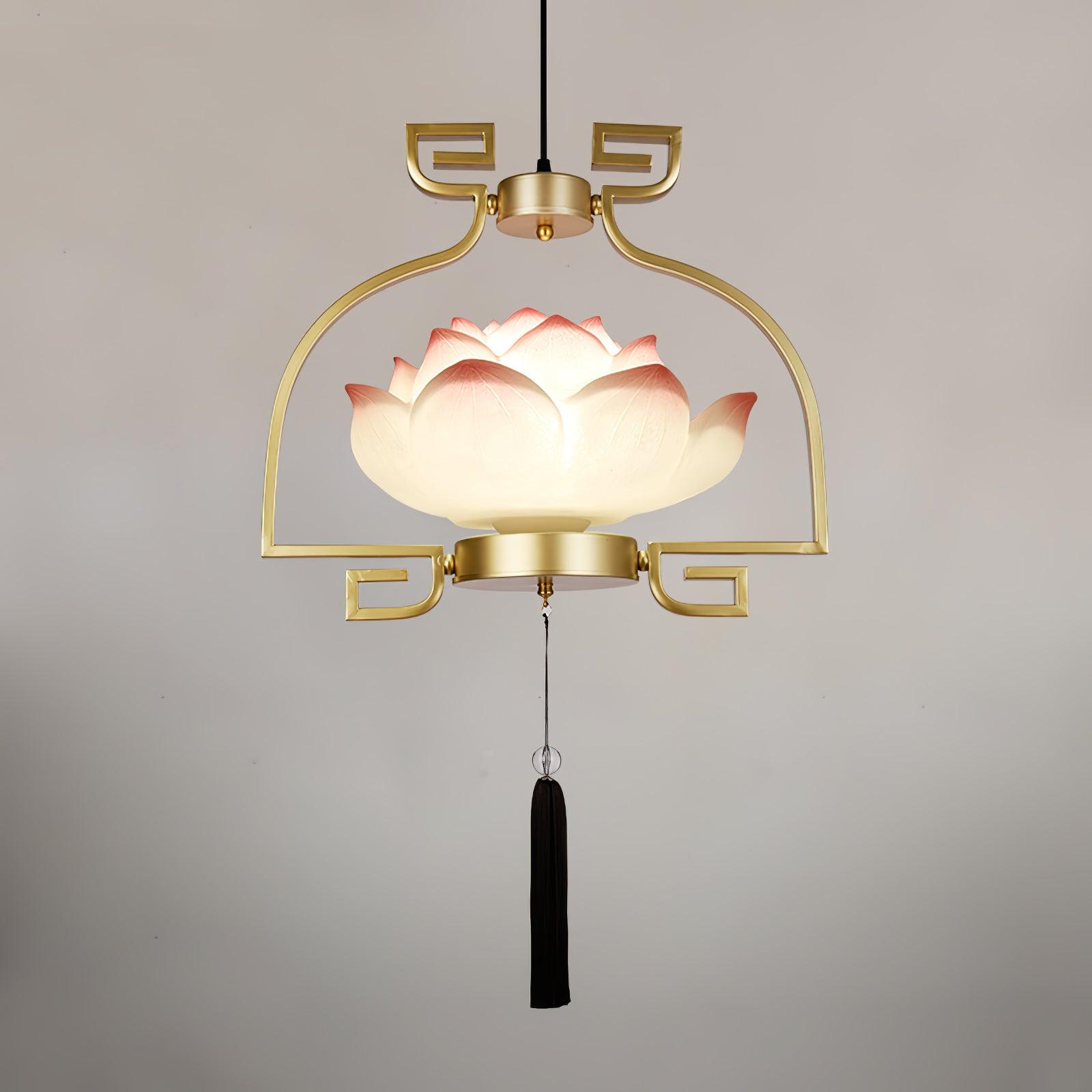 Baya Oriental Resin Chandelier-Neutral Decor
