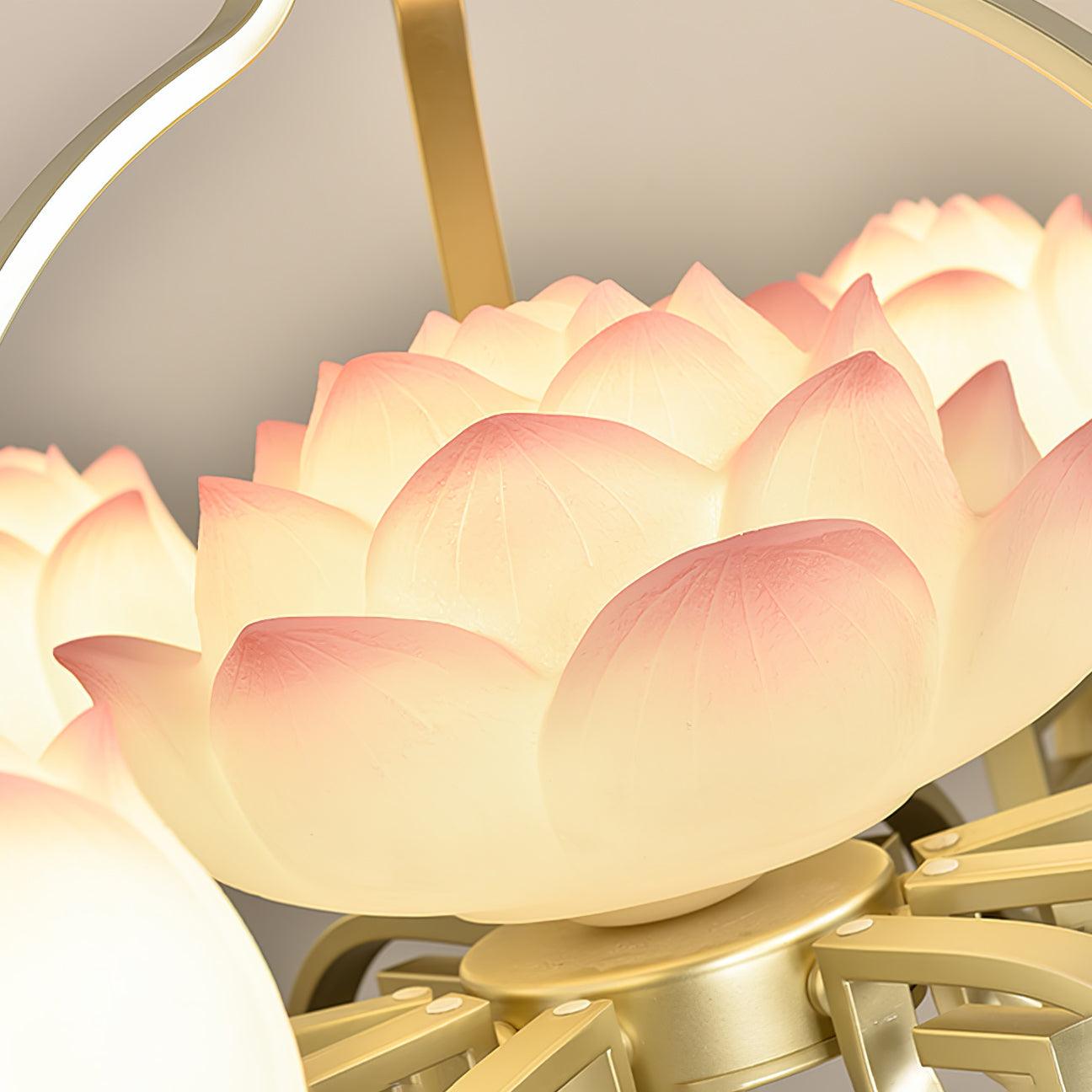 Baya Oriental Resin Chandelier-Neutral Decor