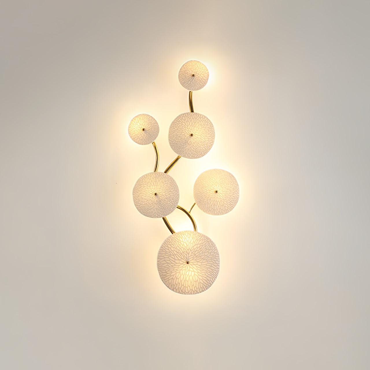 Jesse Elegance Nordic Art Petal Wall Lamp-Neutral Decor