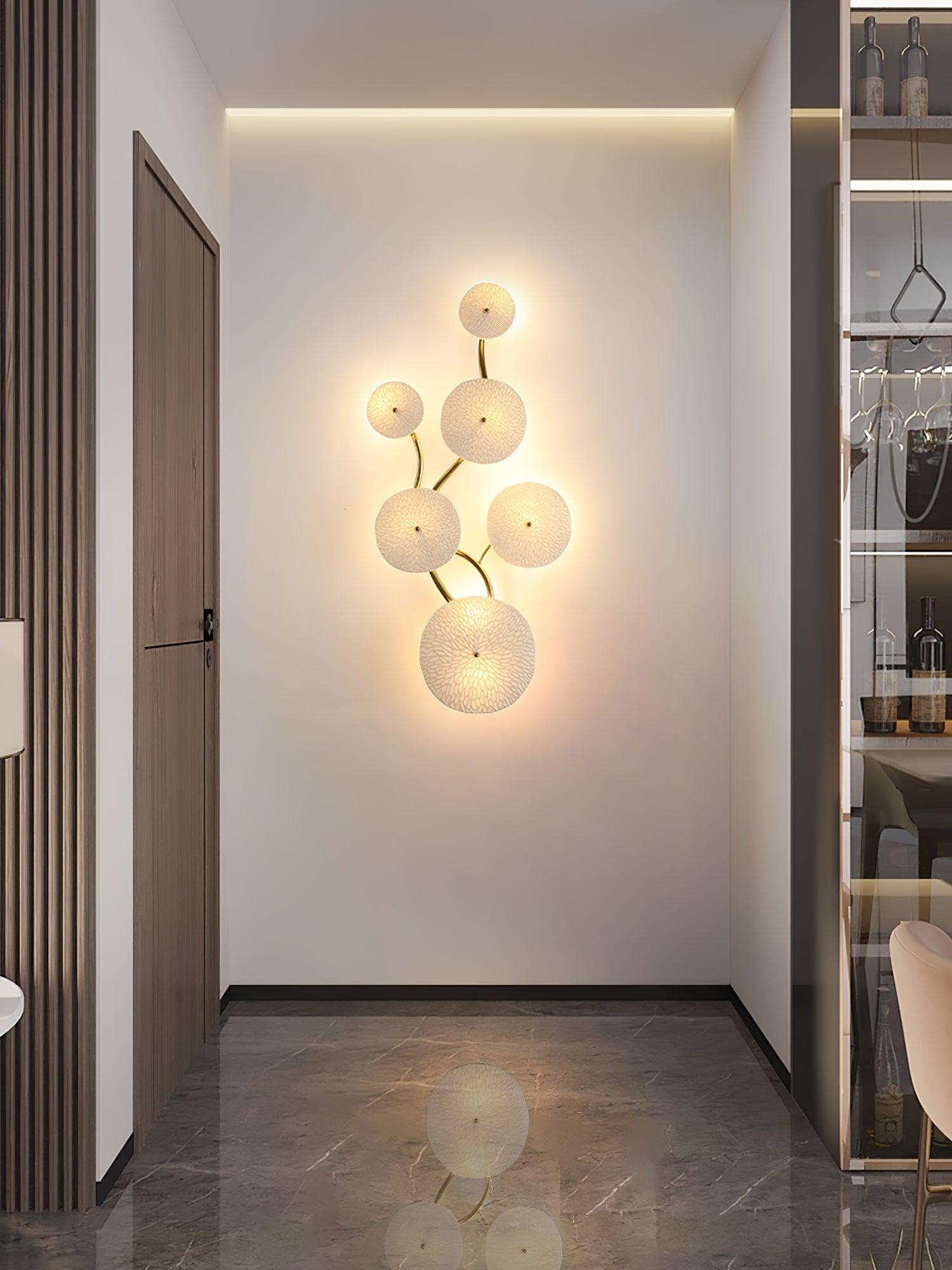 Jesse Elegance Nordic Art Petal Wall Lamp-Neutral Decor