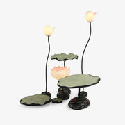 Arixen Elegant Lotus Floor Lamp-Neutral Decor