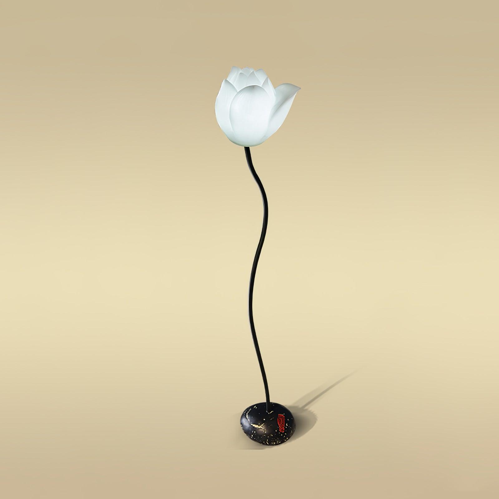 Arixen Elegant Lotus Floor Lamp-Neutral Decor