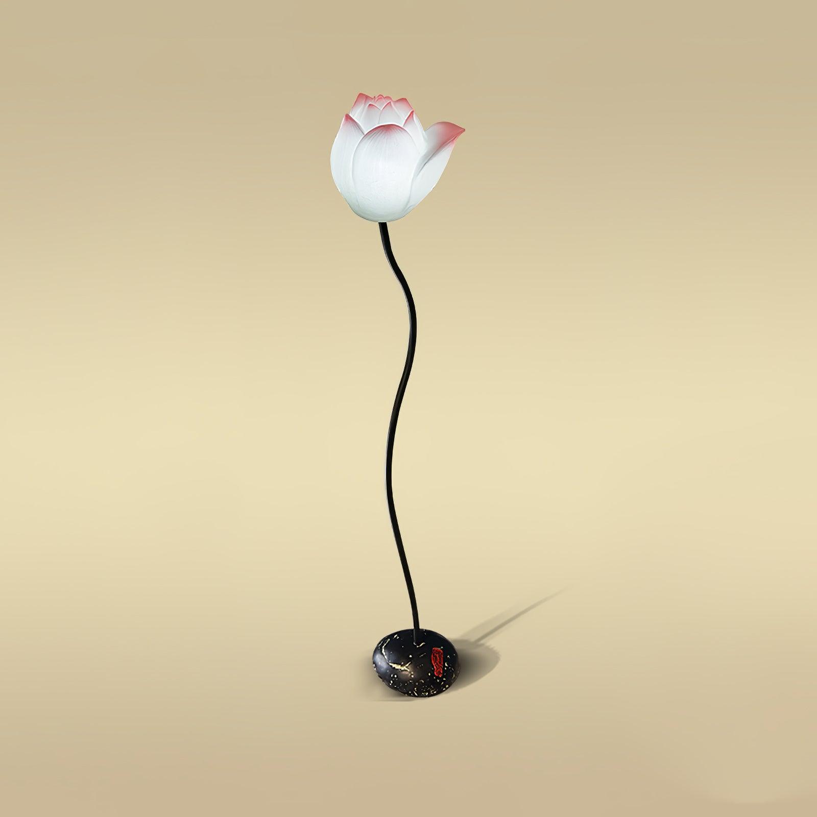 Arixen Elegant Lotus Floor Lamp-Neutral Decor