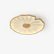 Solara Ceiling Lamp Lotus Leaf with Wooden Finish-Neutral Decor