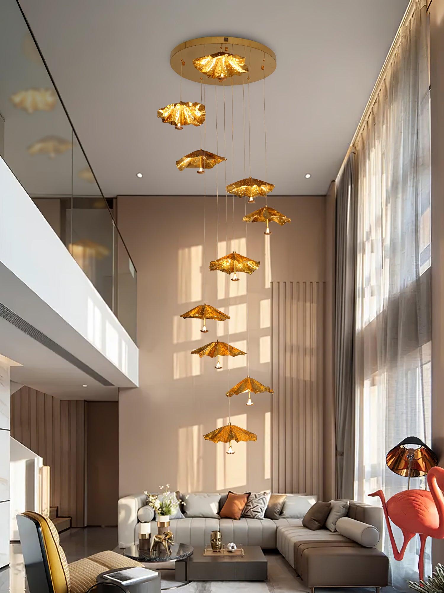 Livra Leaf Chandelier-Neutral Decor