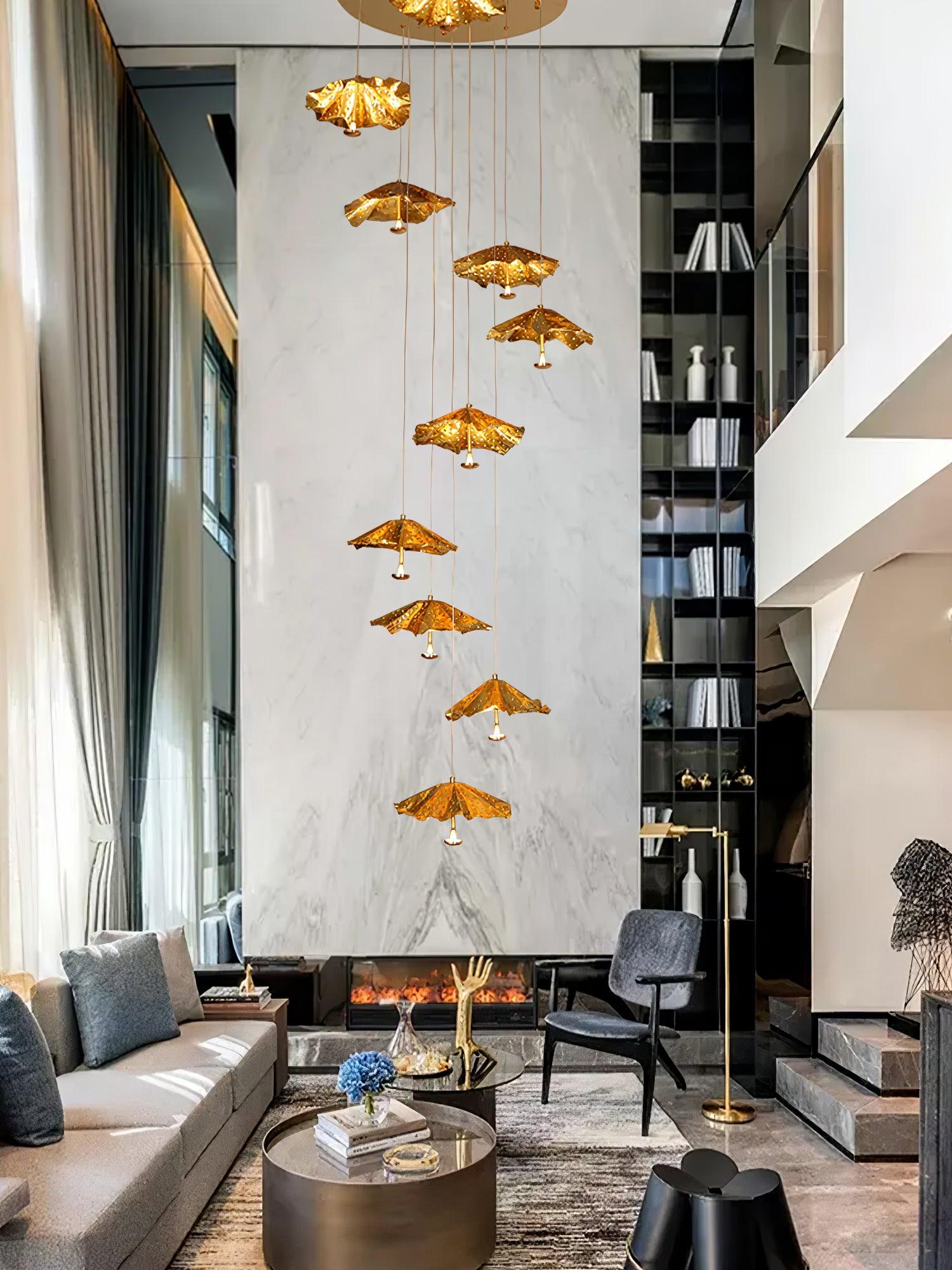 Fluttergold Modern Pendant Chandelier-Neutral Decor