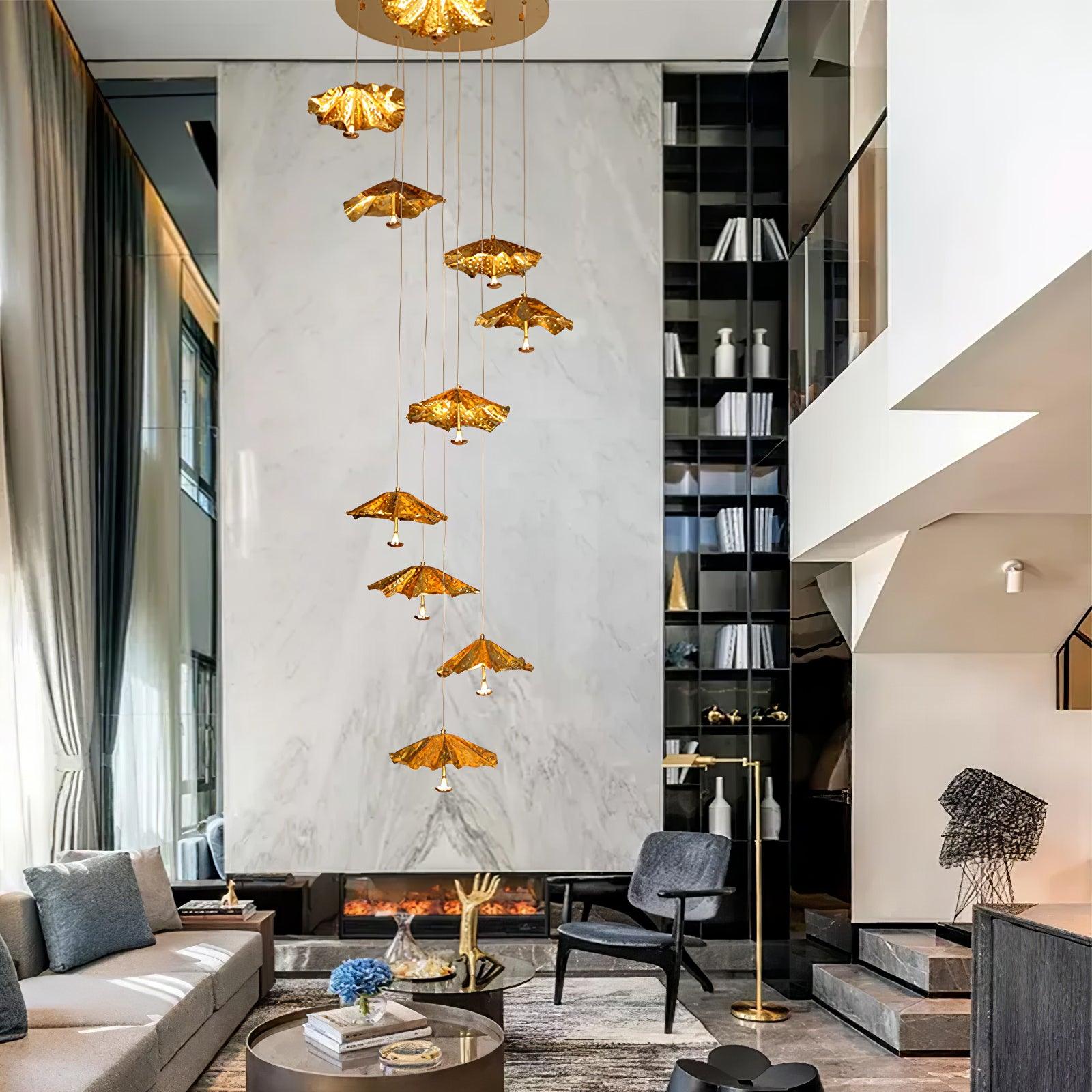 Livra Leaf Chandelier-Neutral Decor