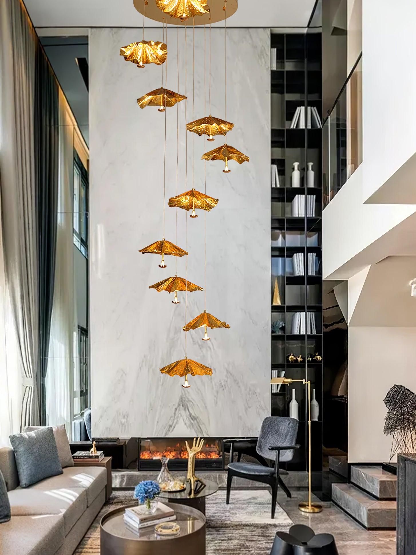 Fluttergold Modern Pendant Chandelier-Neutral Decor