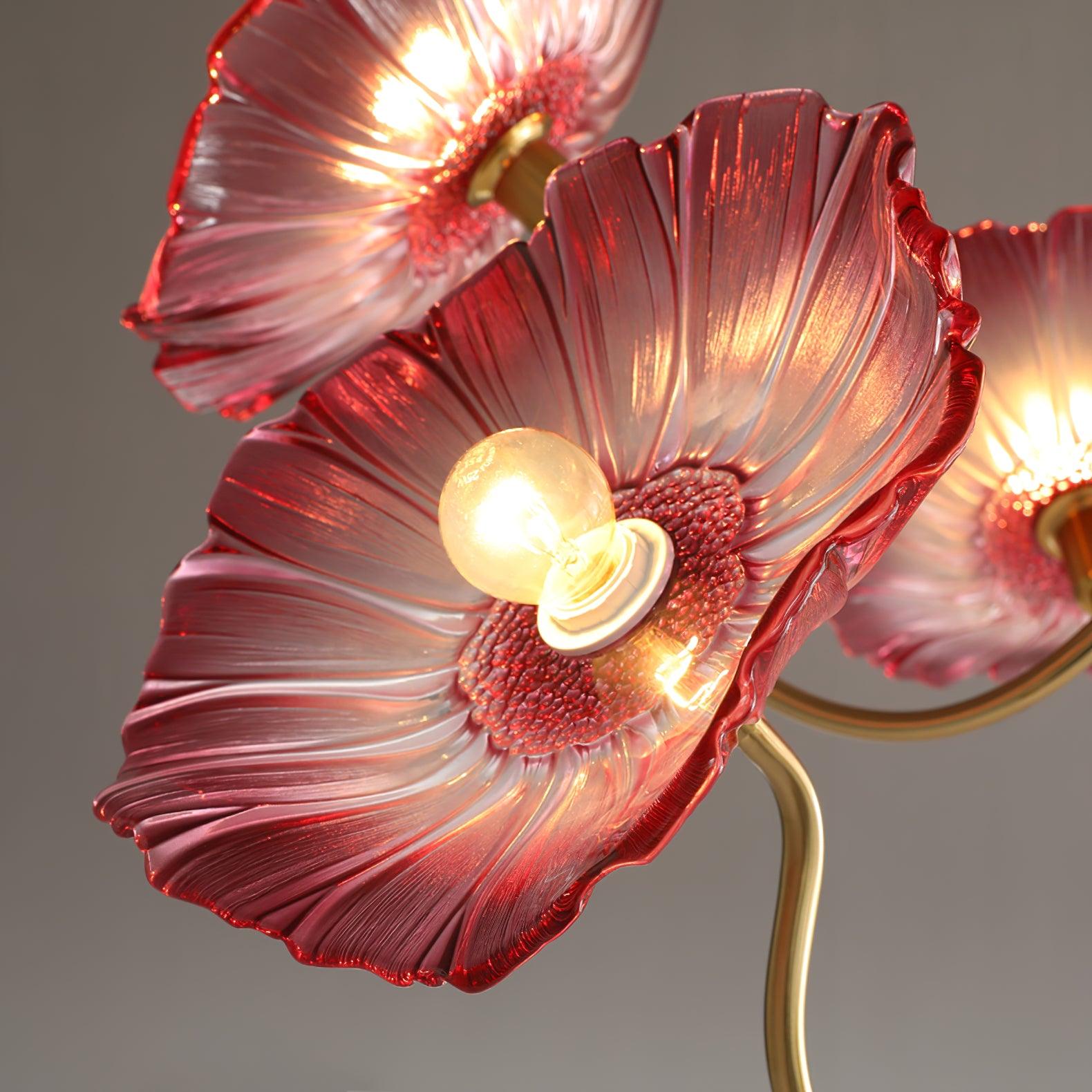 Lustra Chandelier Lotus Leaf Glass-Neutral Decor