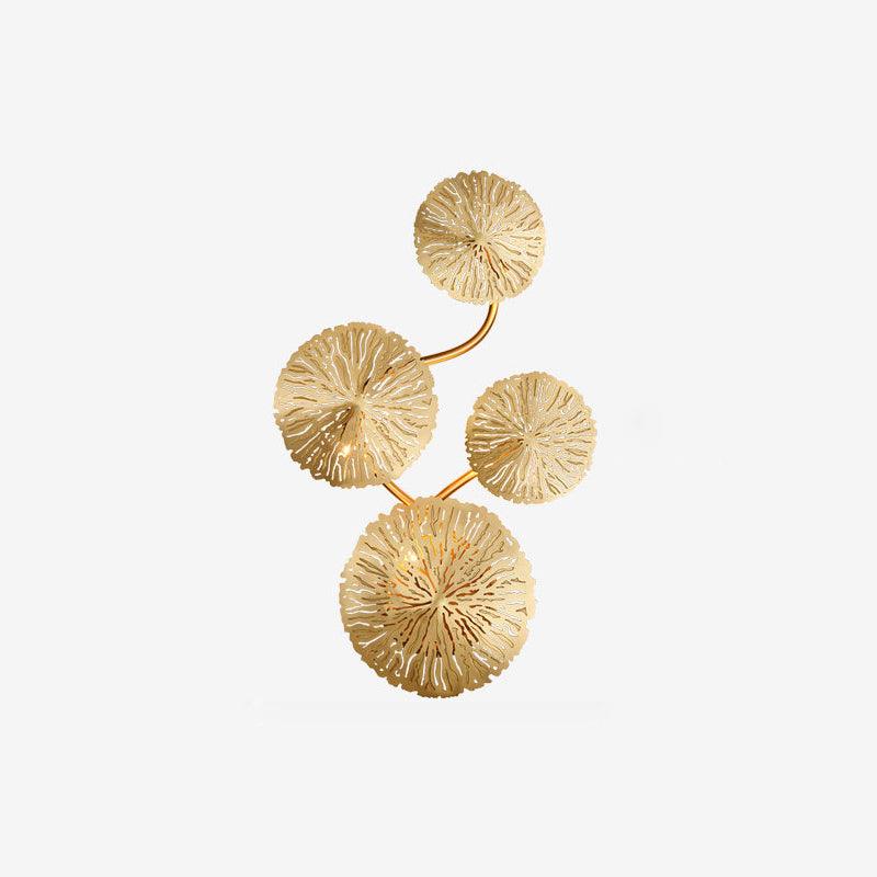 Rylso Wall Lamp Lotus Leaf Brass-Neutral Decor