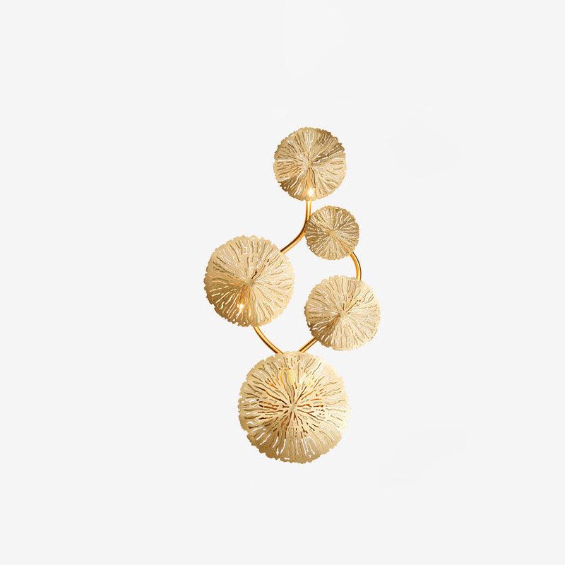 Rylso Wall Lamp Lotus Leaf Brass-Neutral Decor