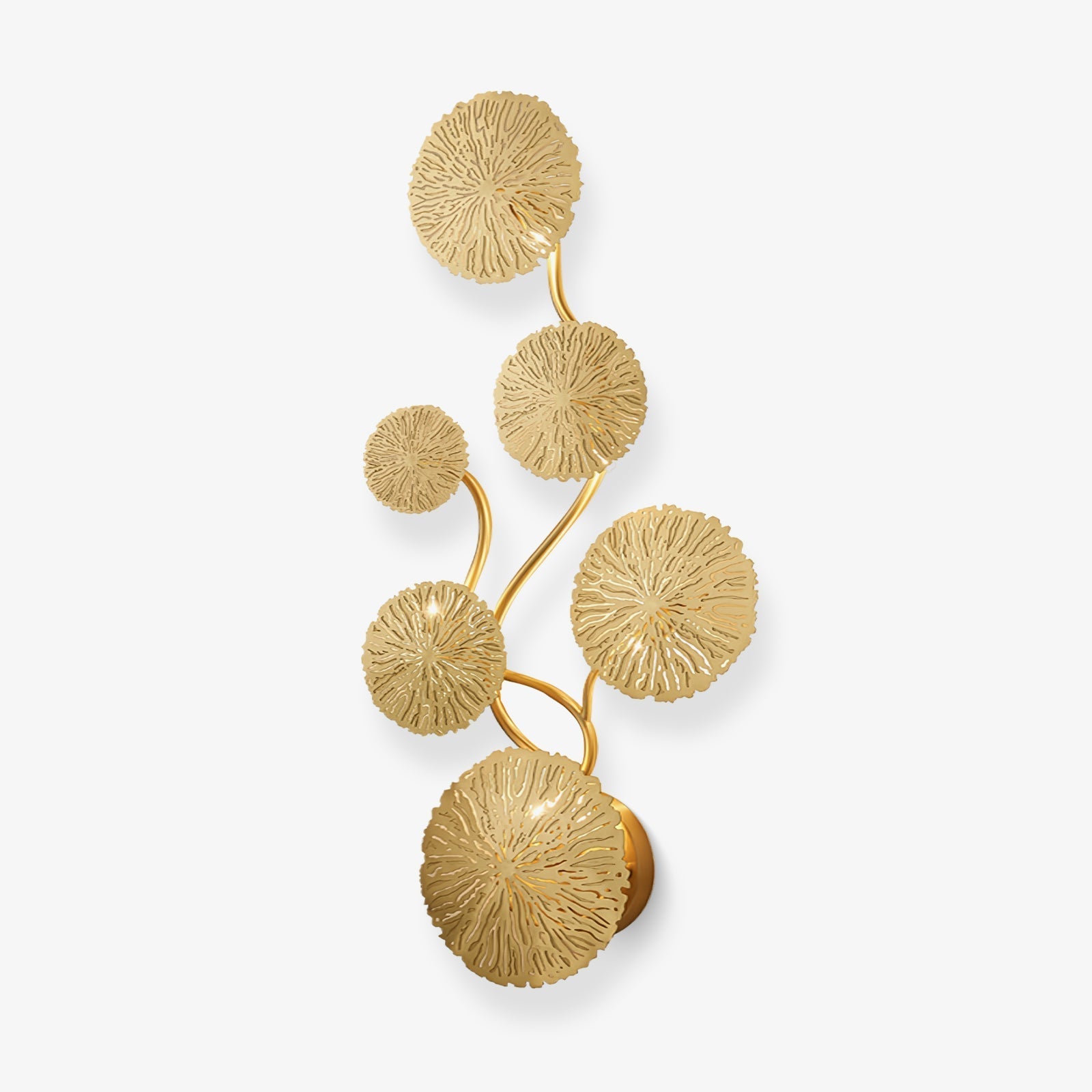 Rylso Wall Lamp Lotus Leaf Brass-Neutral Decor