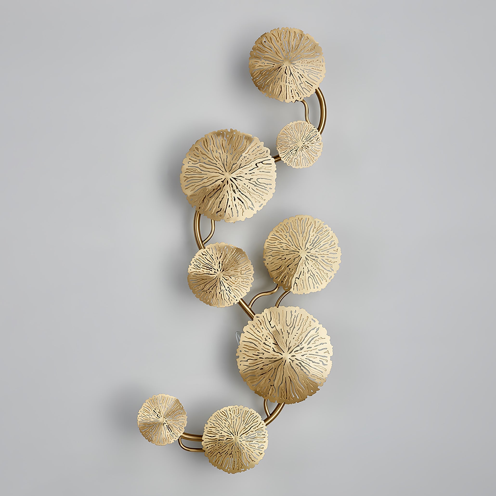 Rylso Wall Lamp Lotus Leaf Brass-Neutral Decor