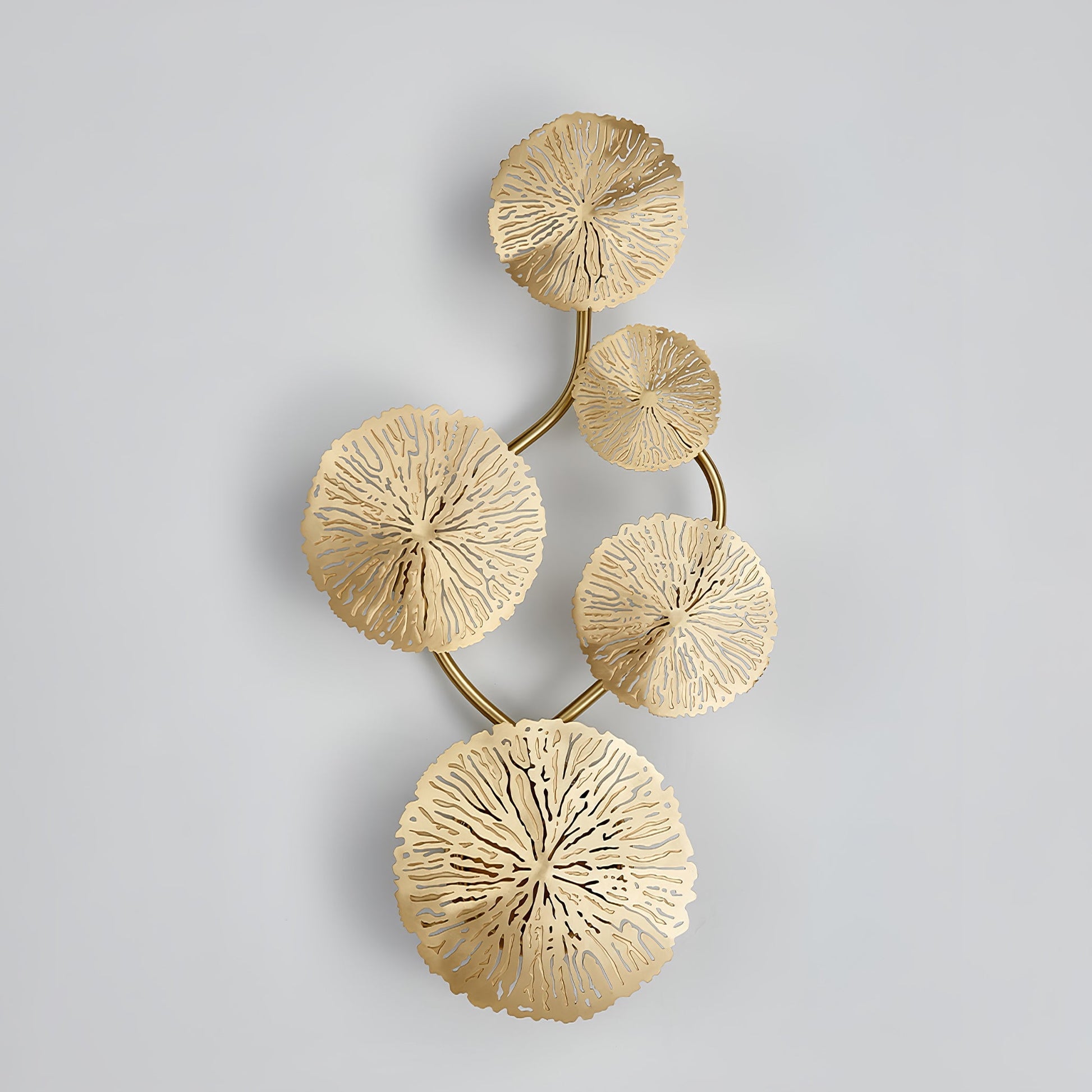 Rylso Wall Lamp Lotus Leaf Brass-Neutral Decor