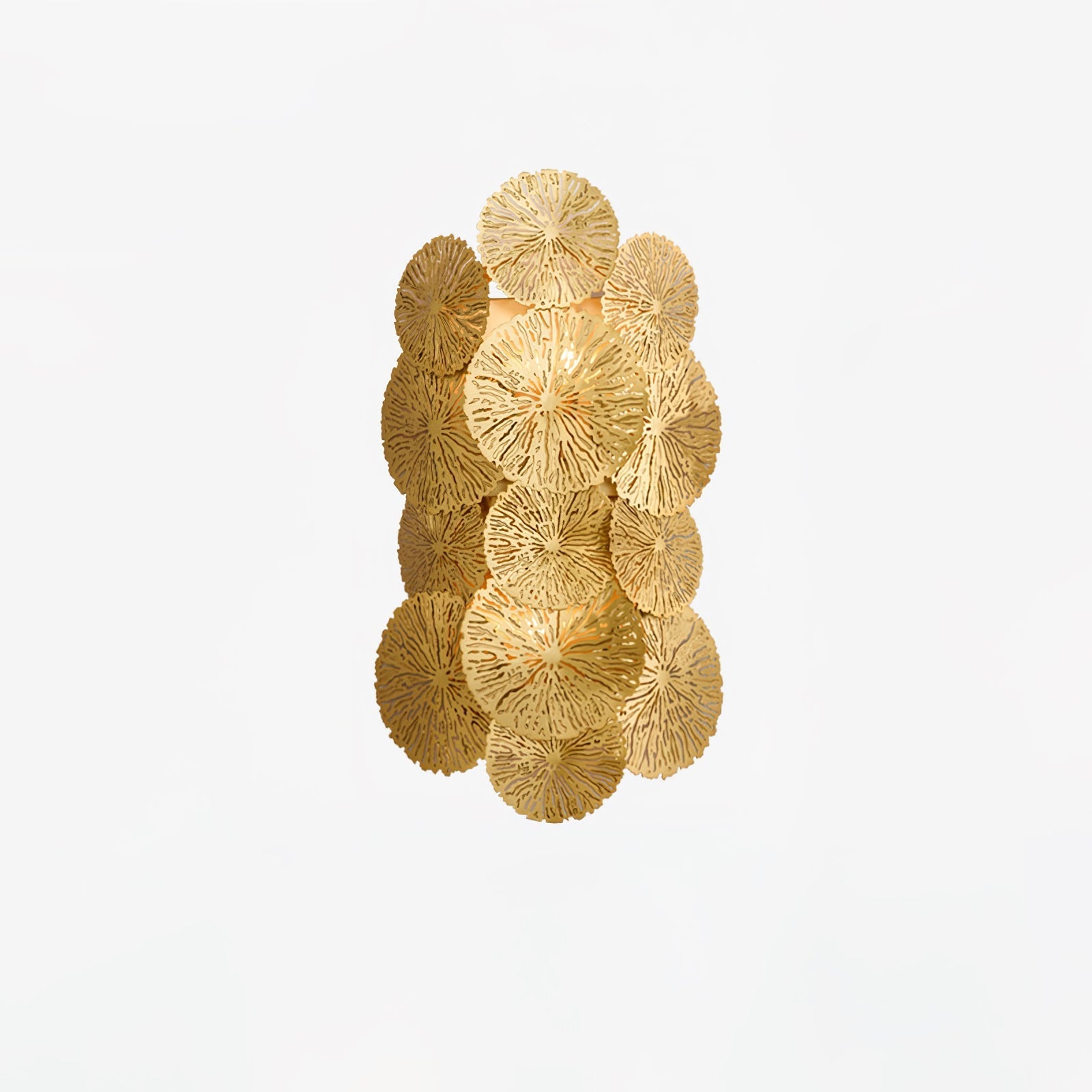 Rylso Wall Lamp Lotus Leaf Brass-Neutral Decor