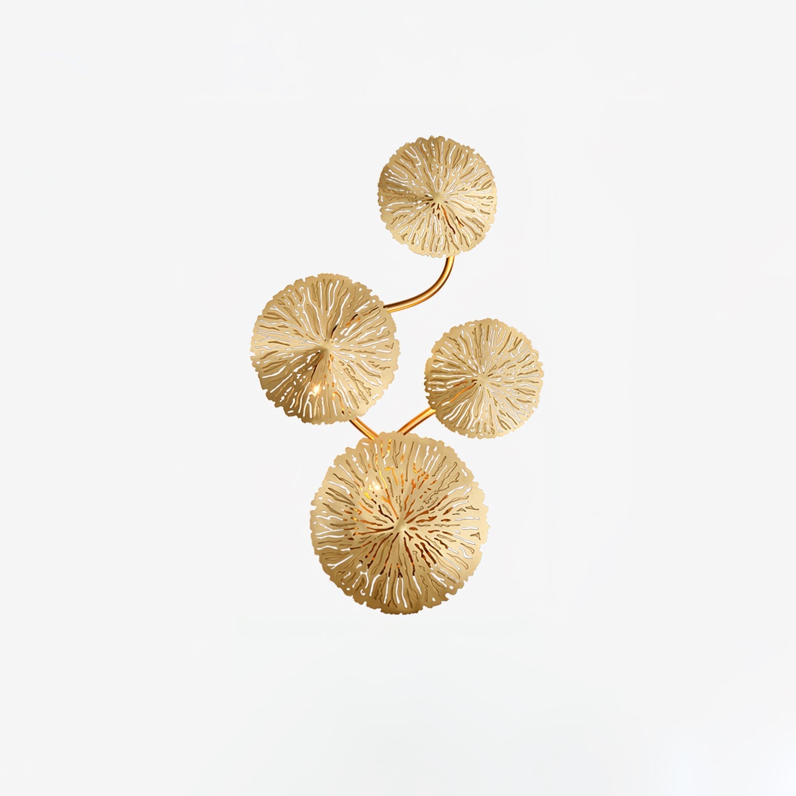 Rylso Wall Lamp Lotus Leaf Brass-Neutral Decor