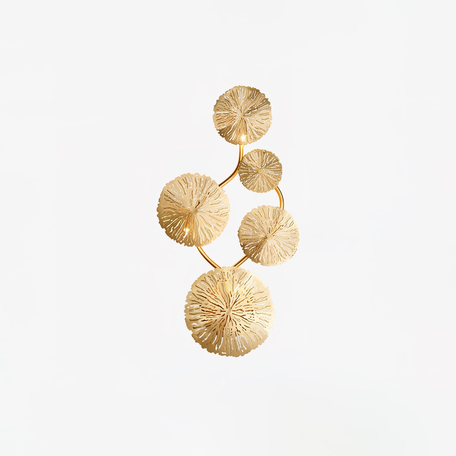 Rylso Wall Lamp Lotus Leaf Brass-Neutral Decor