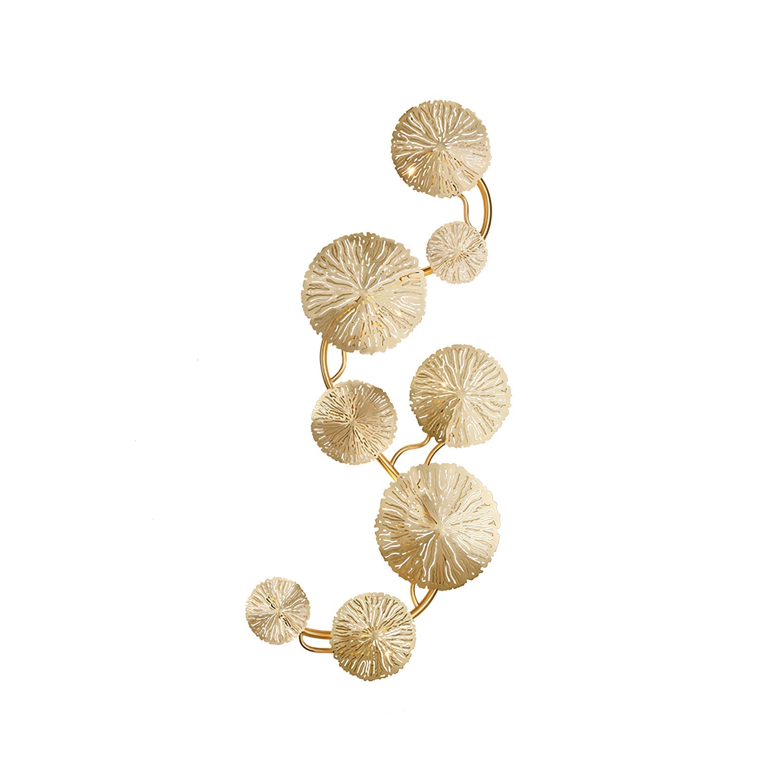 Rylso Wall Lamp Lotus Leaf Brass-Neutral Decor