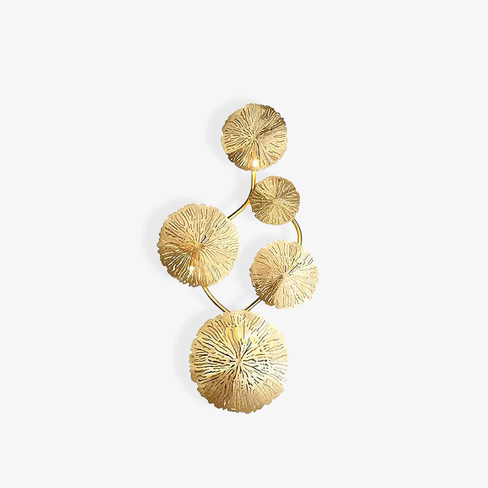 Rylso Wall Lamp Lotus Leaf Brass-Neutral Decor