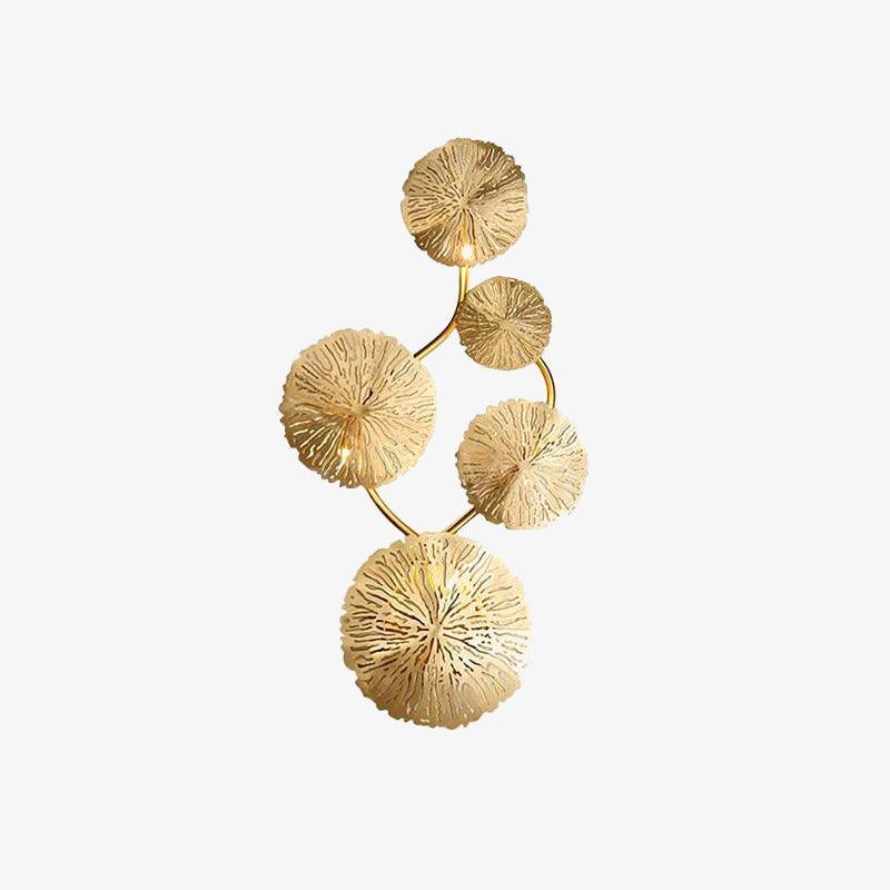 Rylso Wall Lamp Lotus Leaf Brass-Neutral Decor