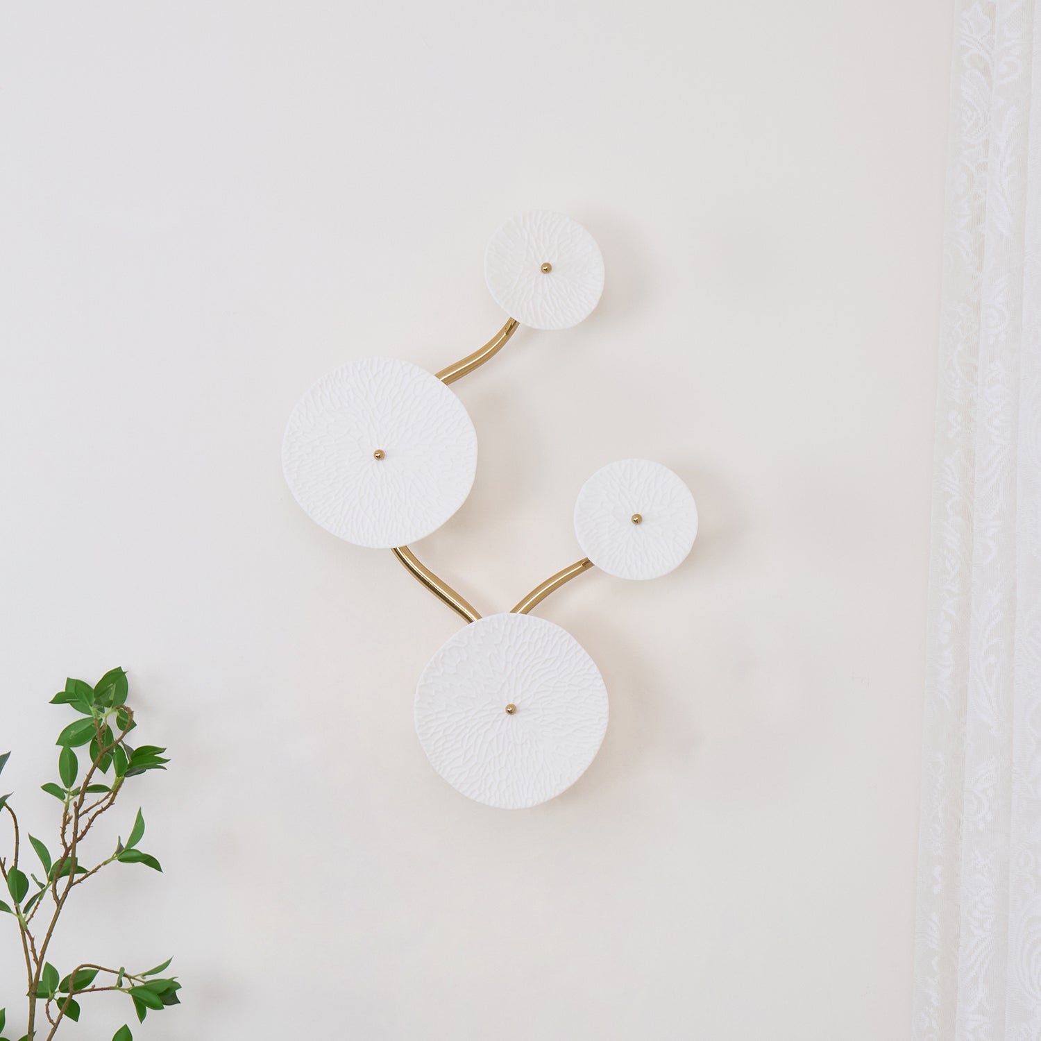 Jesse Elegance Nordic Art Petal Wall Lamp-Neutral Decor