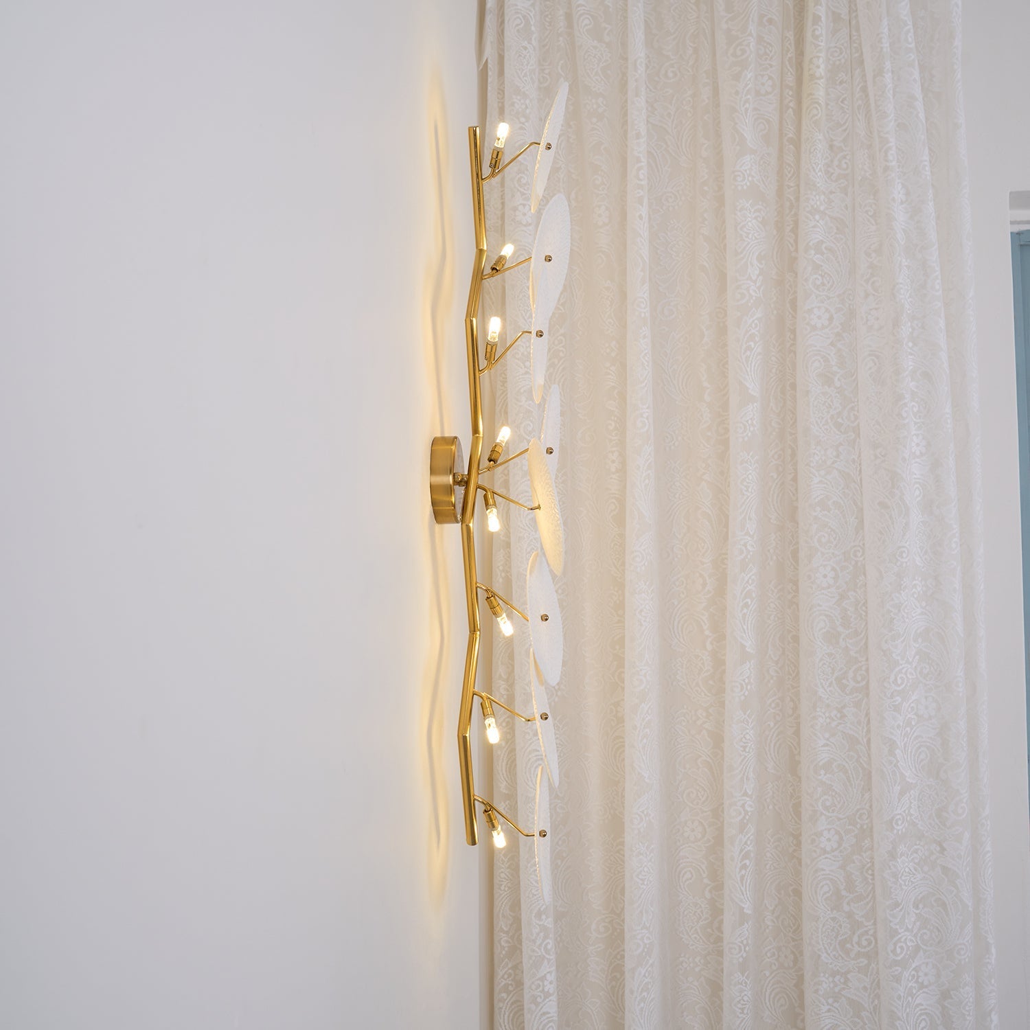 Jesse Elegance Nordic Art Petal Wall Lamp-Neutral Decor