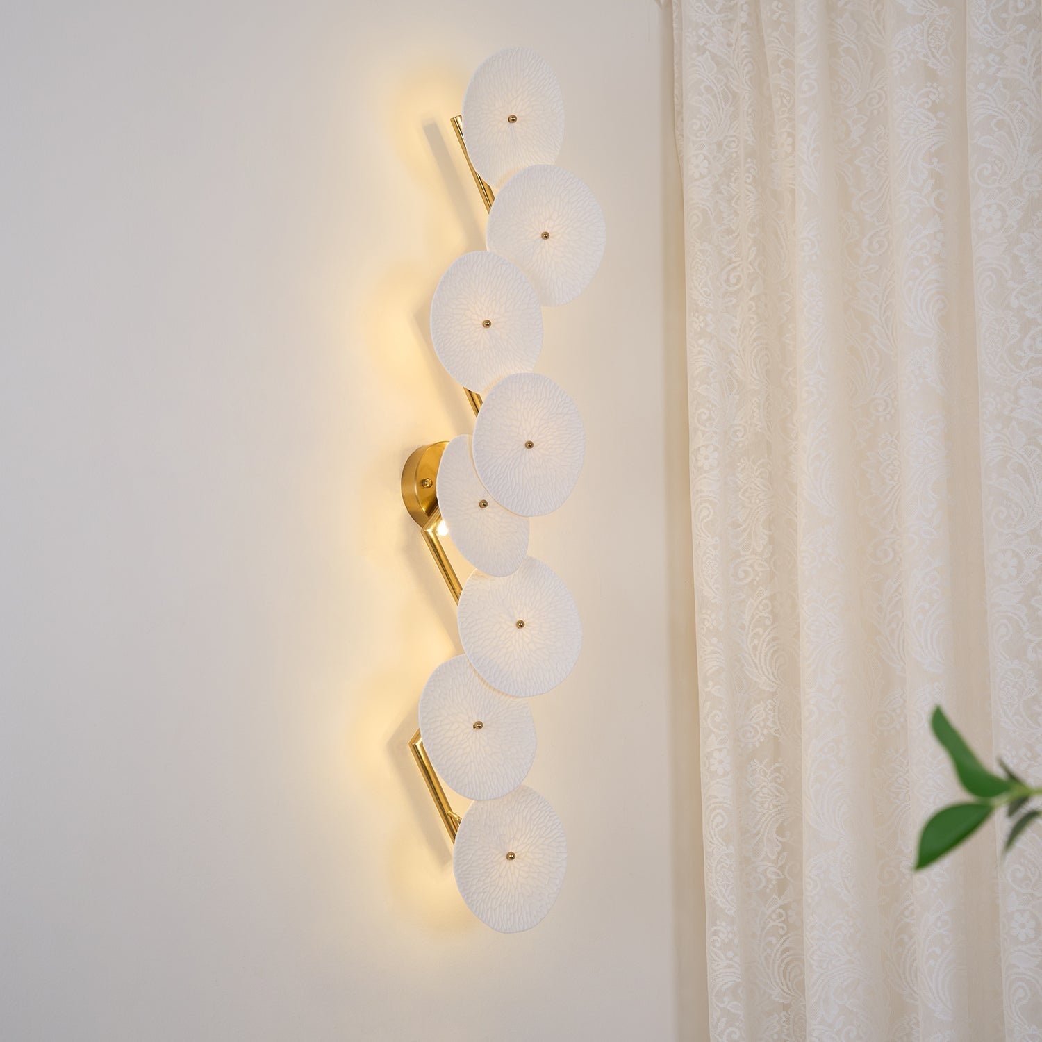 Jesse Elegance Nordic Art Petal Wall Lamp-Neutral Decor