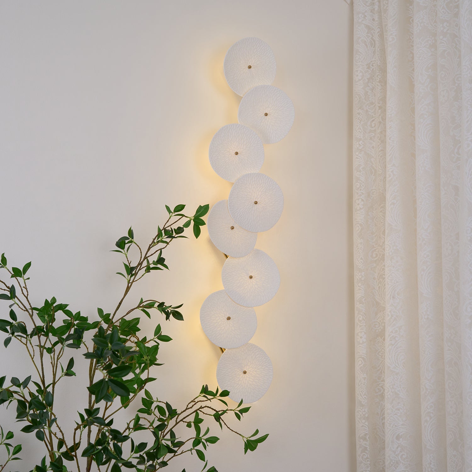 Jesse Elegance Nordic Art Petal Wall Lamp-Neutral Decor