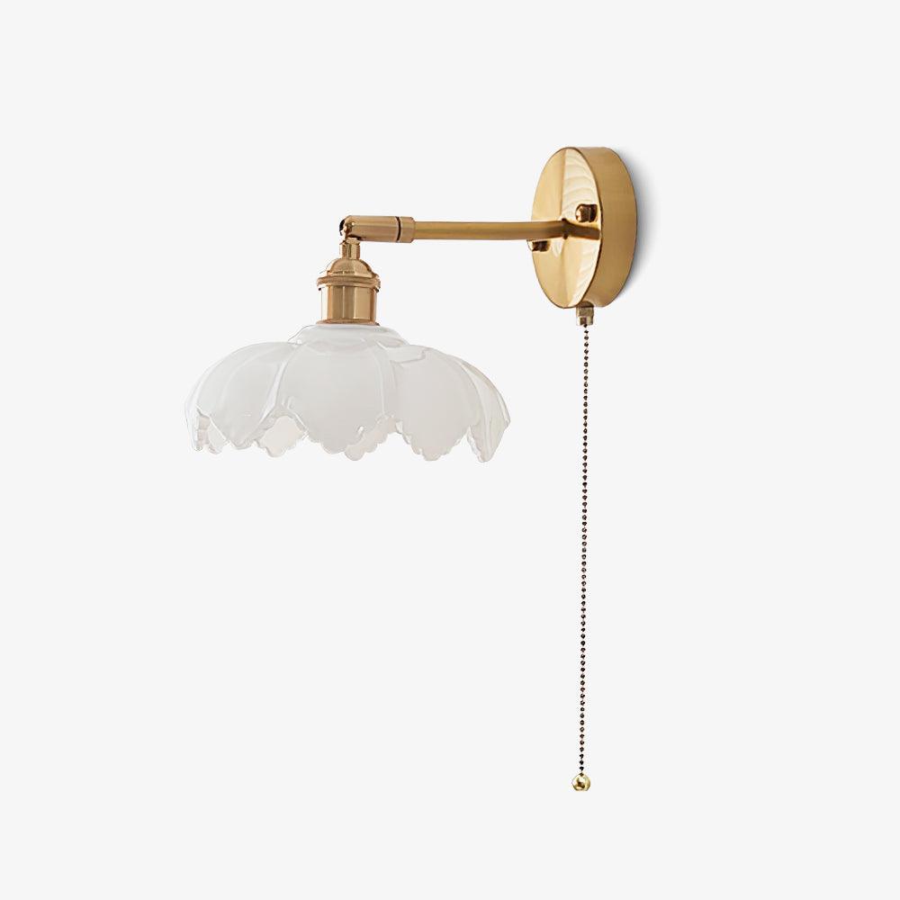 Lotus Nordic Art Rotatable Glass Wall Lamp-Neutral Decor