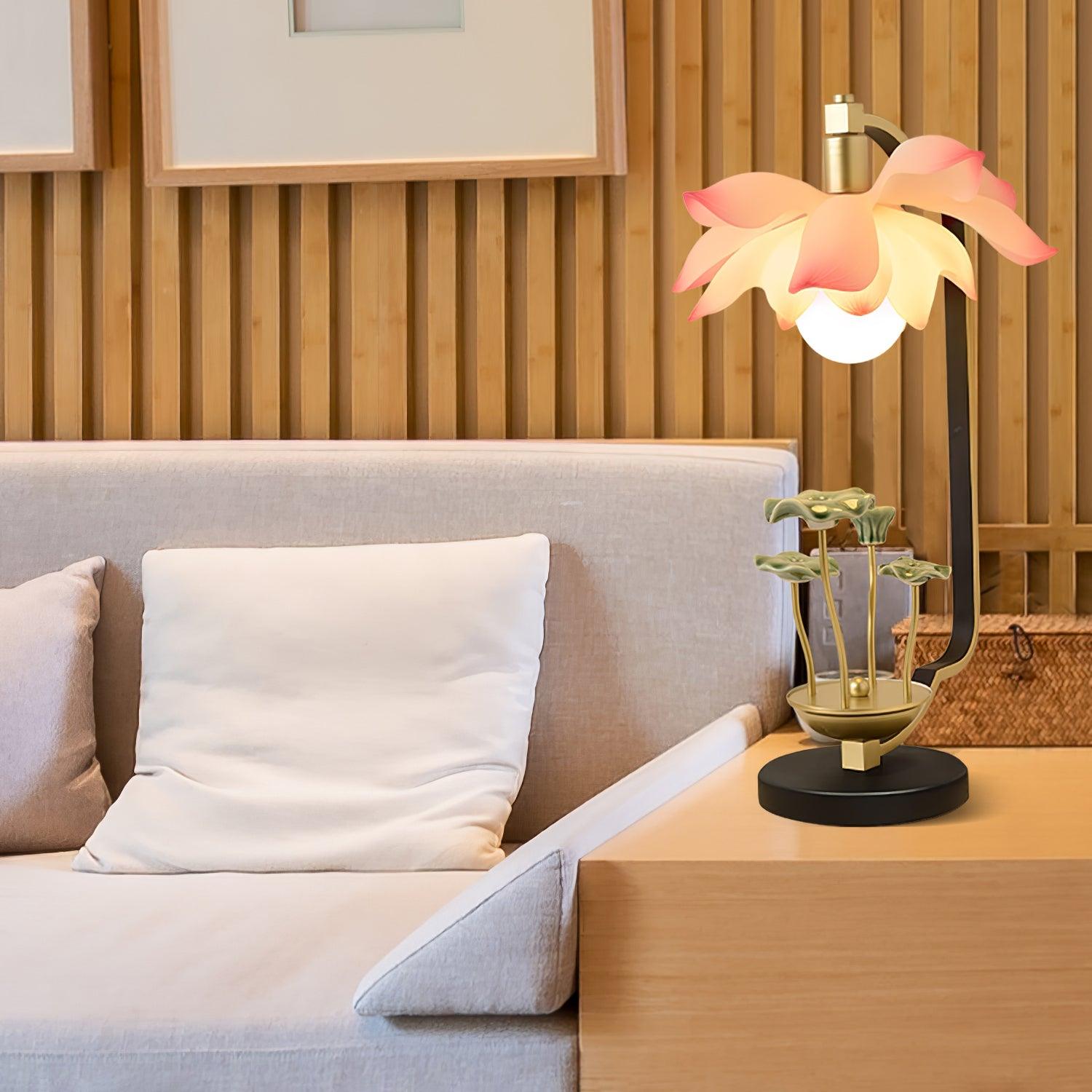 Olivia Natural Ceramics Table Lamp-Neutral Decor