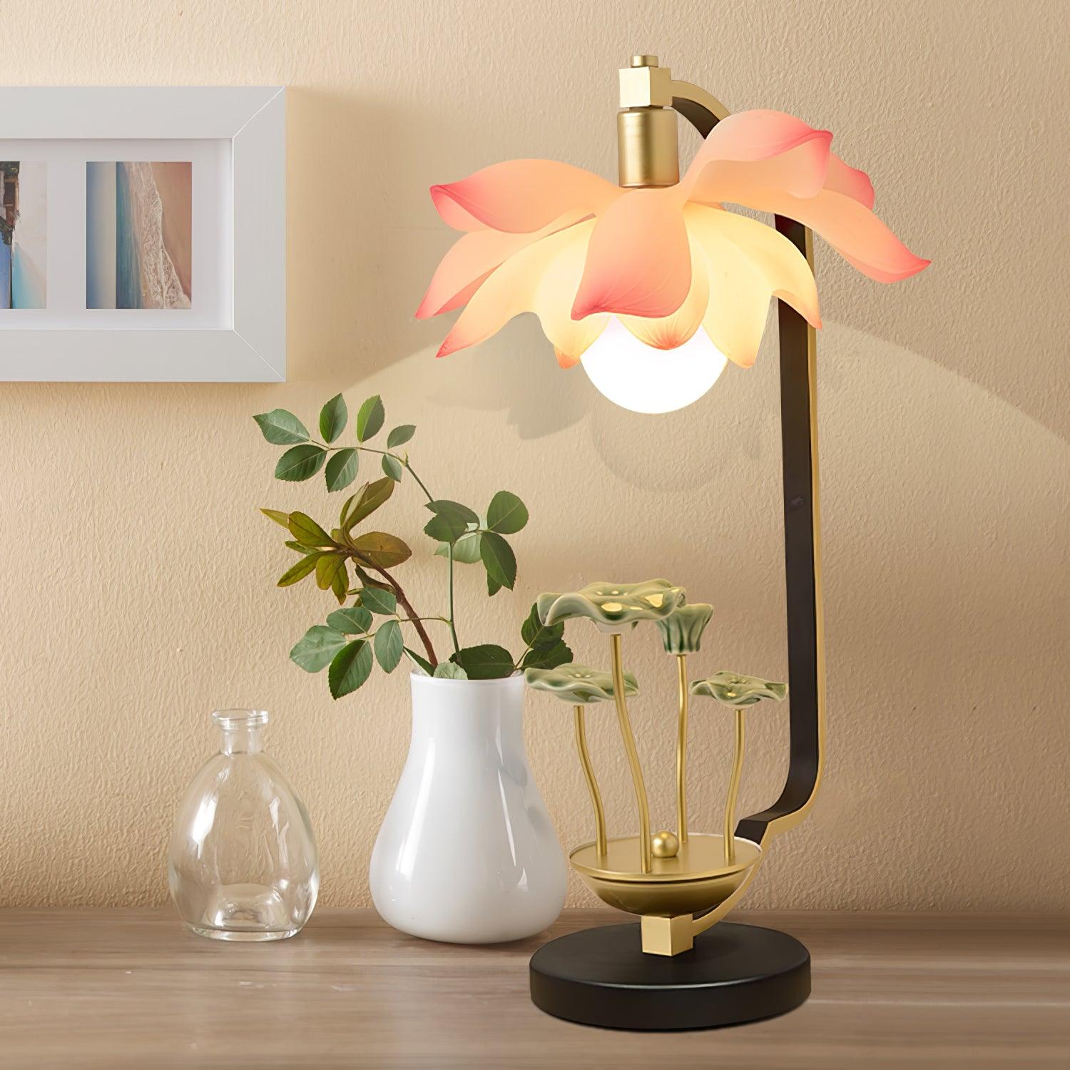 Olivia Natural Ceramics Table Lamp-Neutral Decor