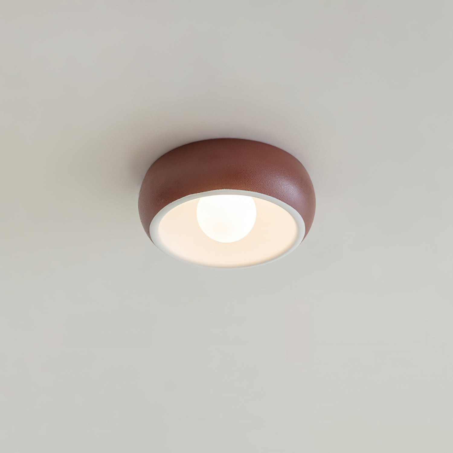 Talemu Modern Minimalist Round Glass Ceiling Light-Neutral Decor