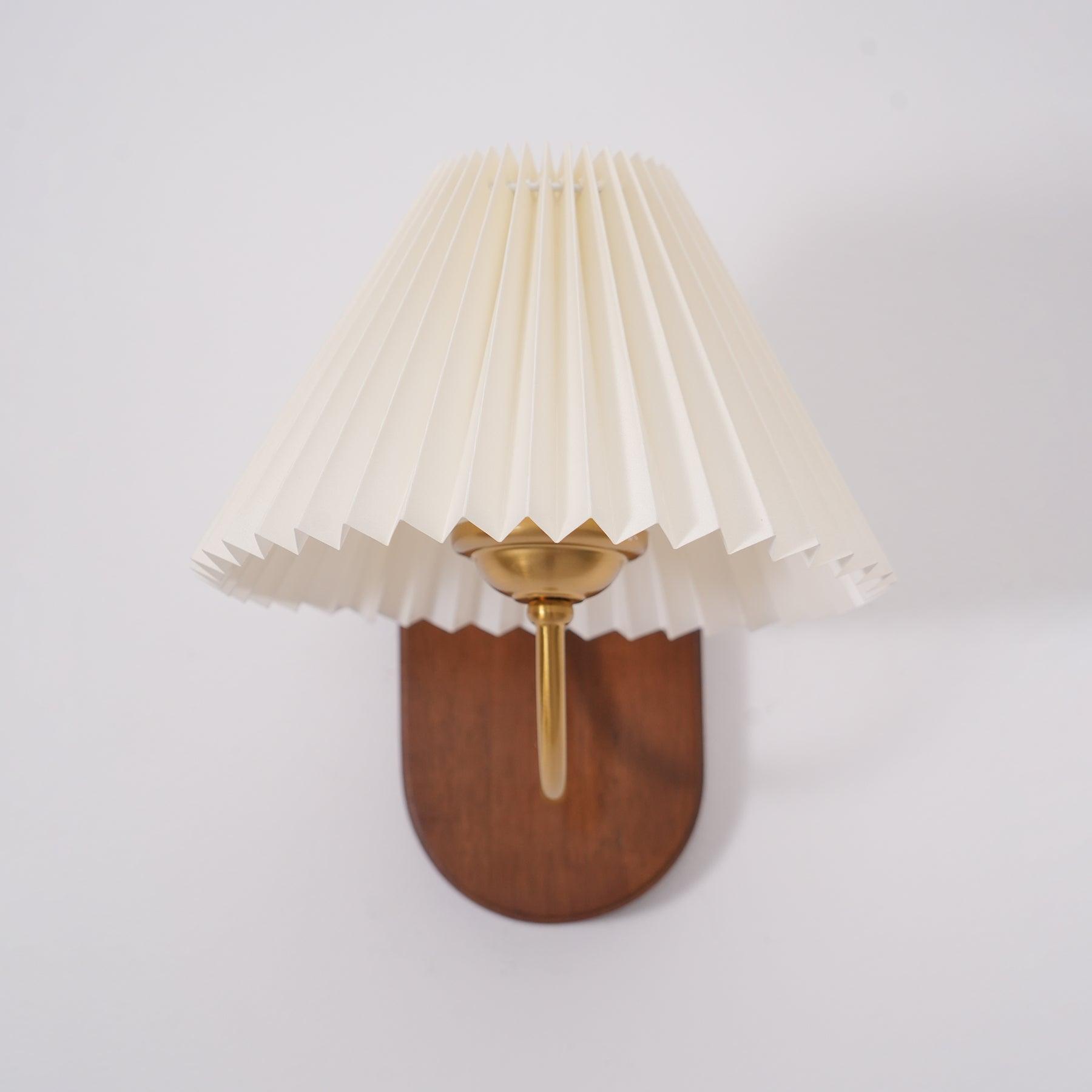 Solenne Vintage Pleated Shade Wall Lamp