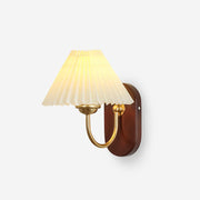 Solenne Vintage Pleated Shade Wall Lamp