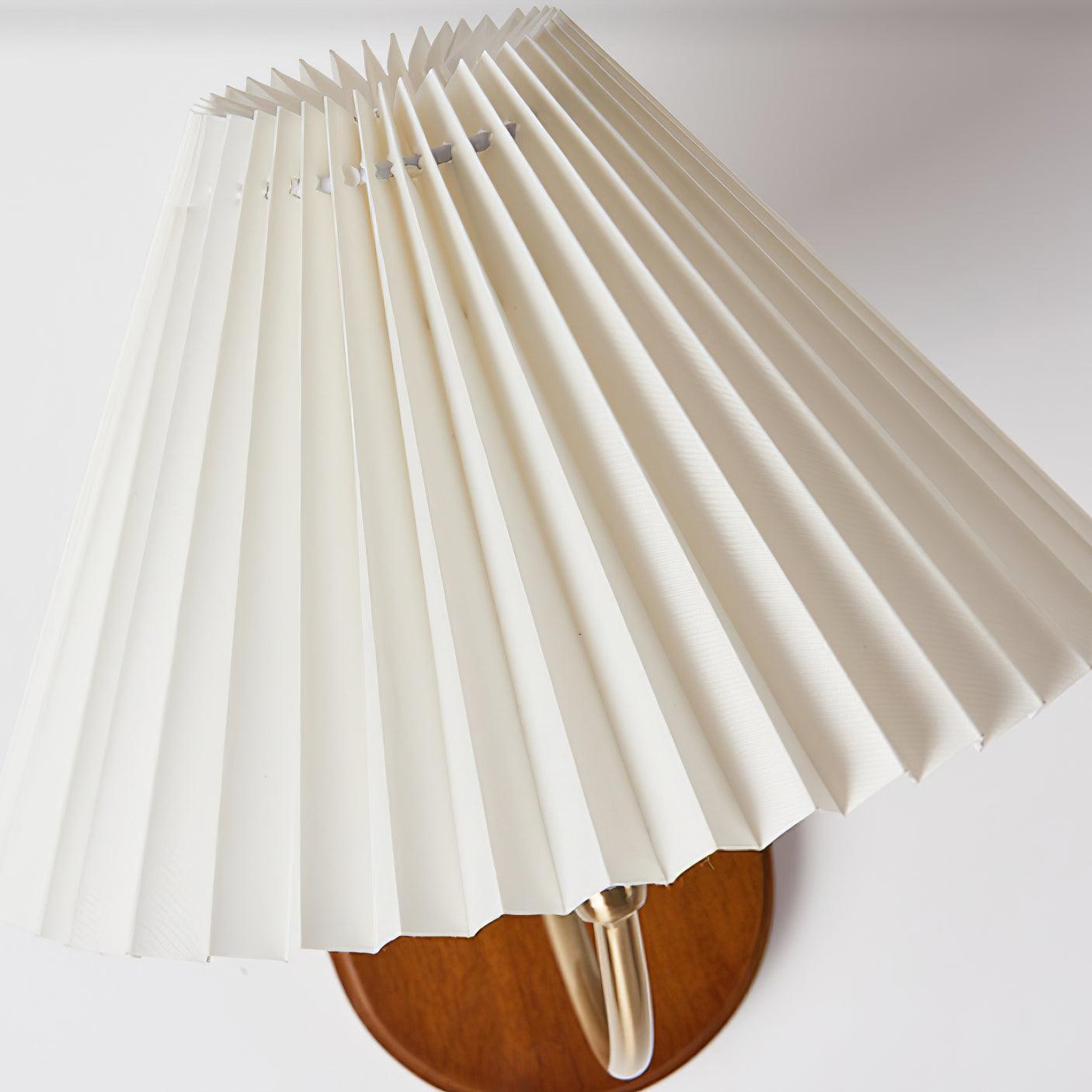 Solenne Vintage Pleated Shade Wall Lamp