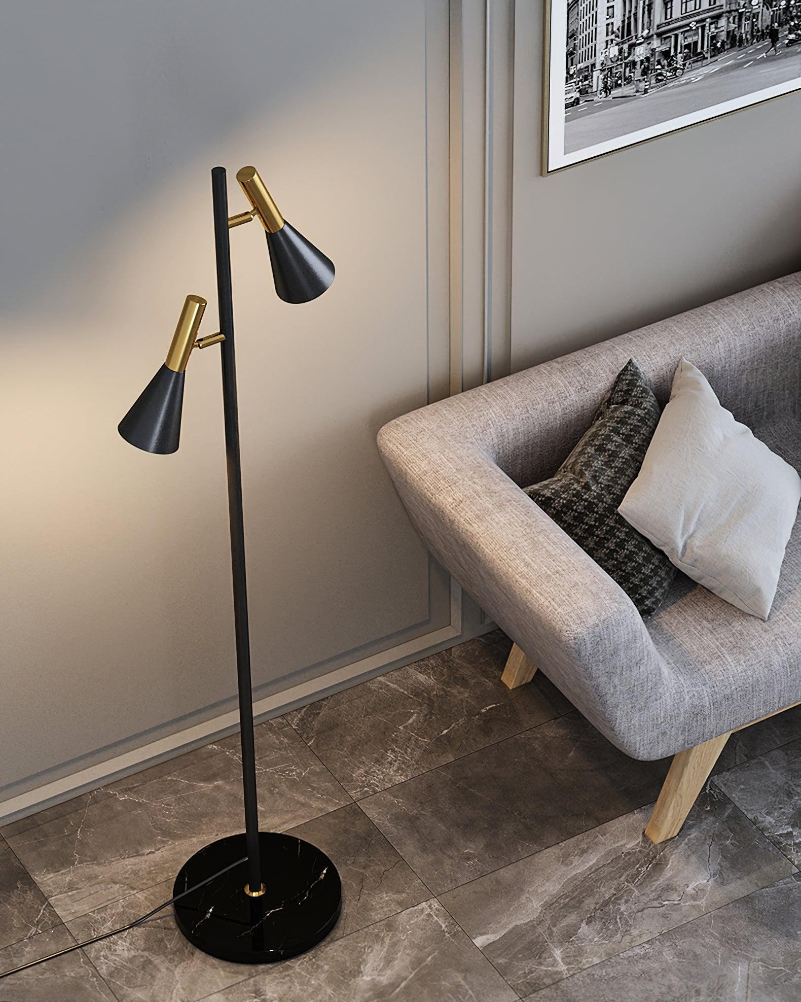 Aricel Marble Floor Lamp-Neutral Decor