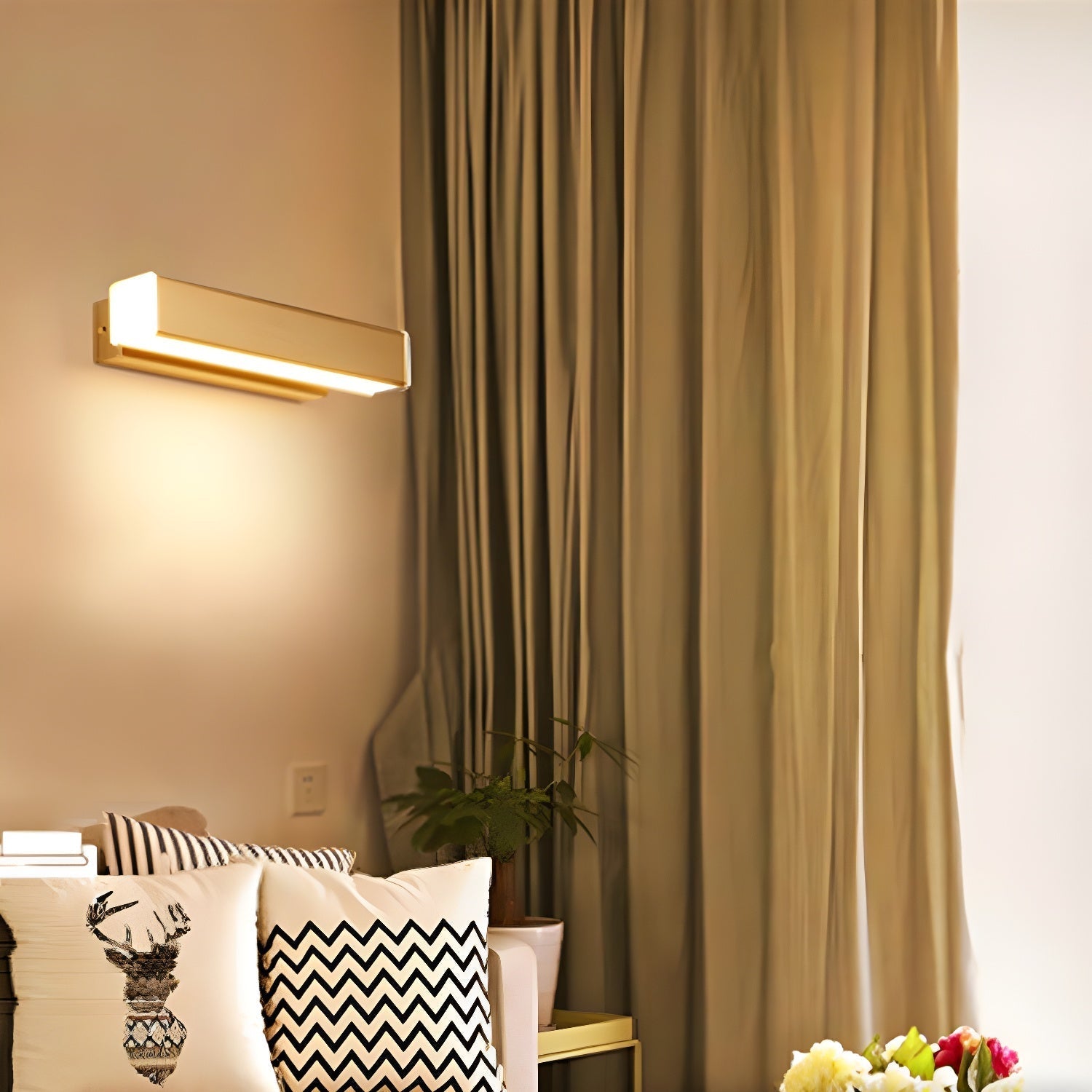 Nave Wood & Acrylic Wall Light-Neutral Decor