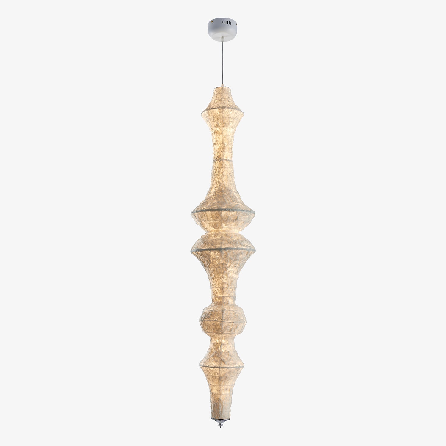 Vozoryra Textured Paper Pendant Light-Neutral Decor